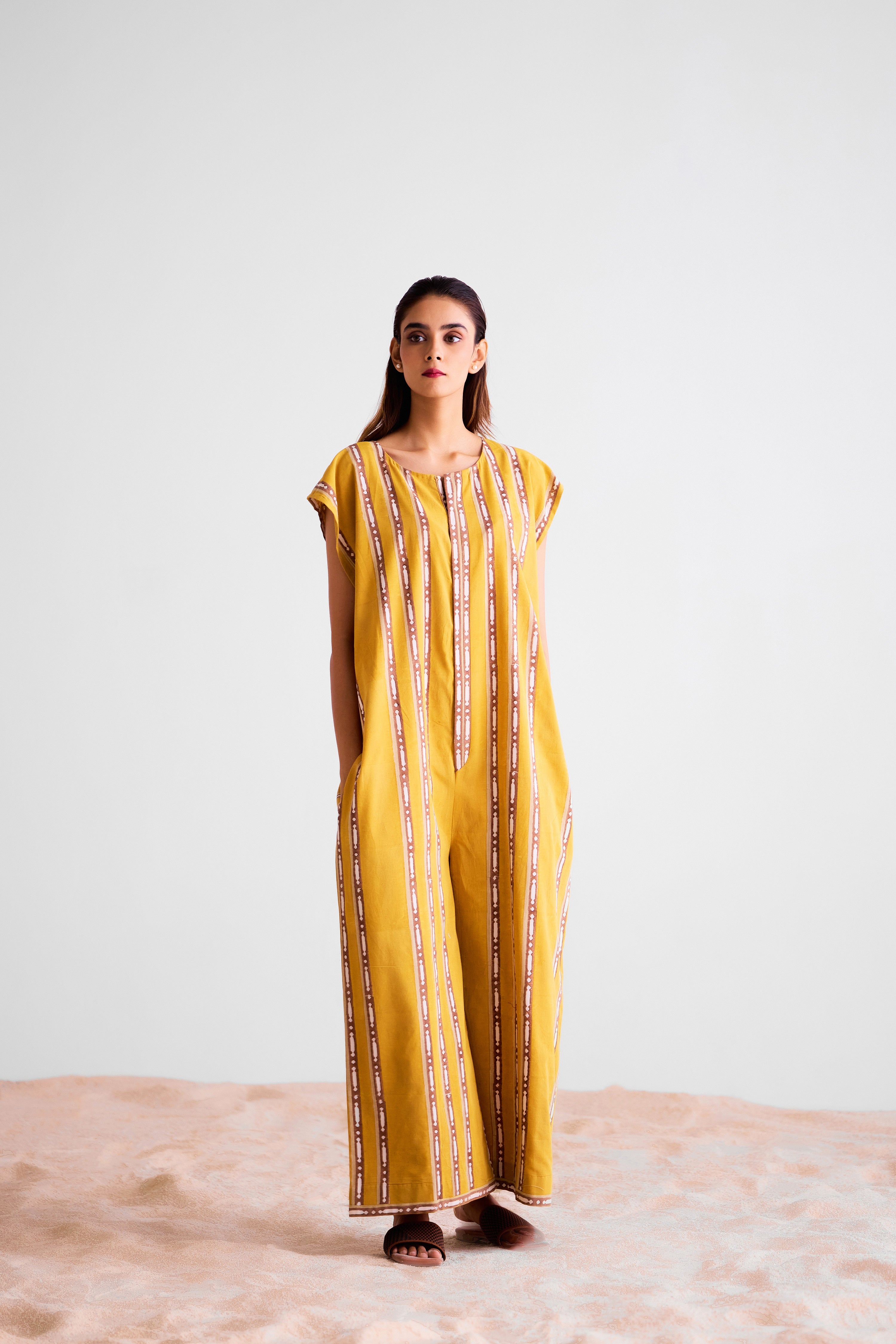 Mustard - Brown Jumpsuit - CNC220