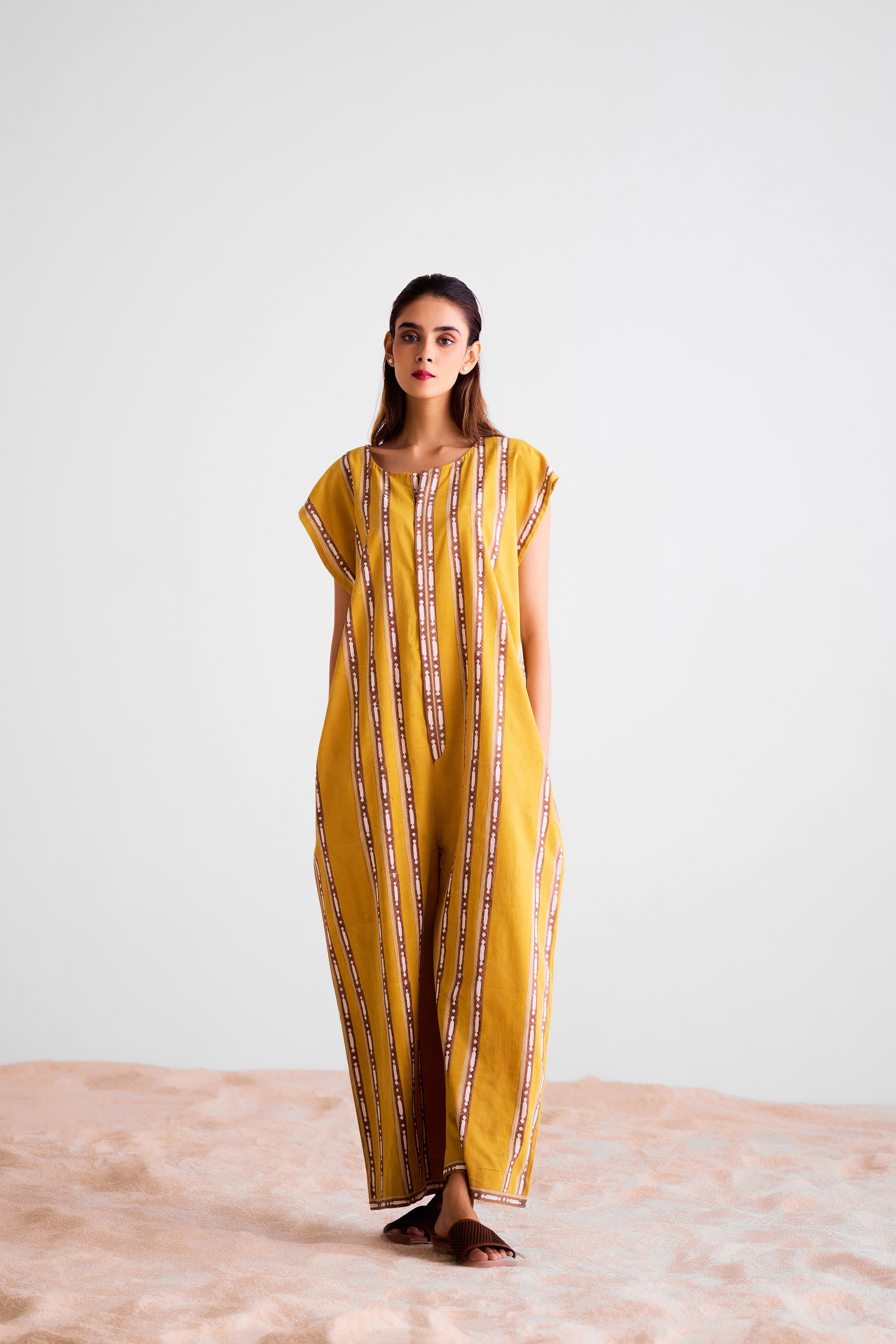 Mustard - Brown Jumpsuit - CNC220