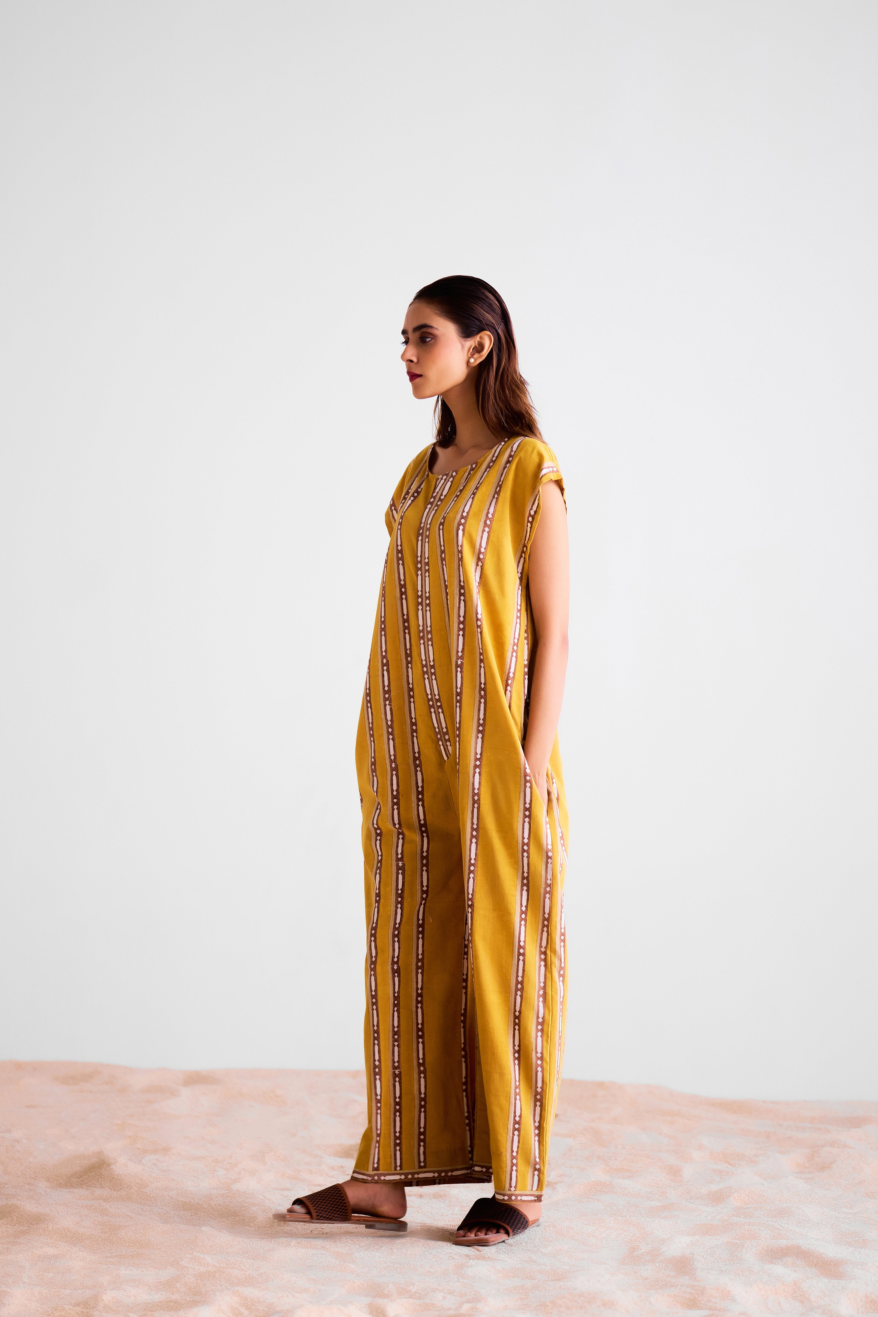Mustard - Brown Jumpsuit - CNC220