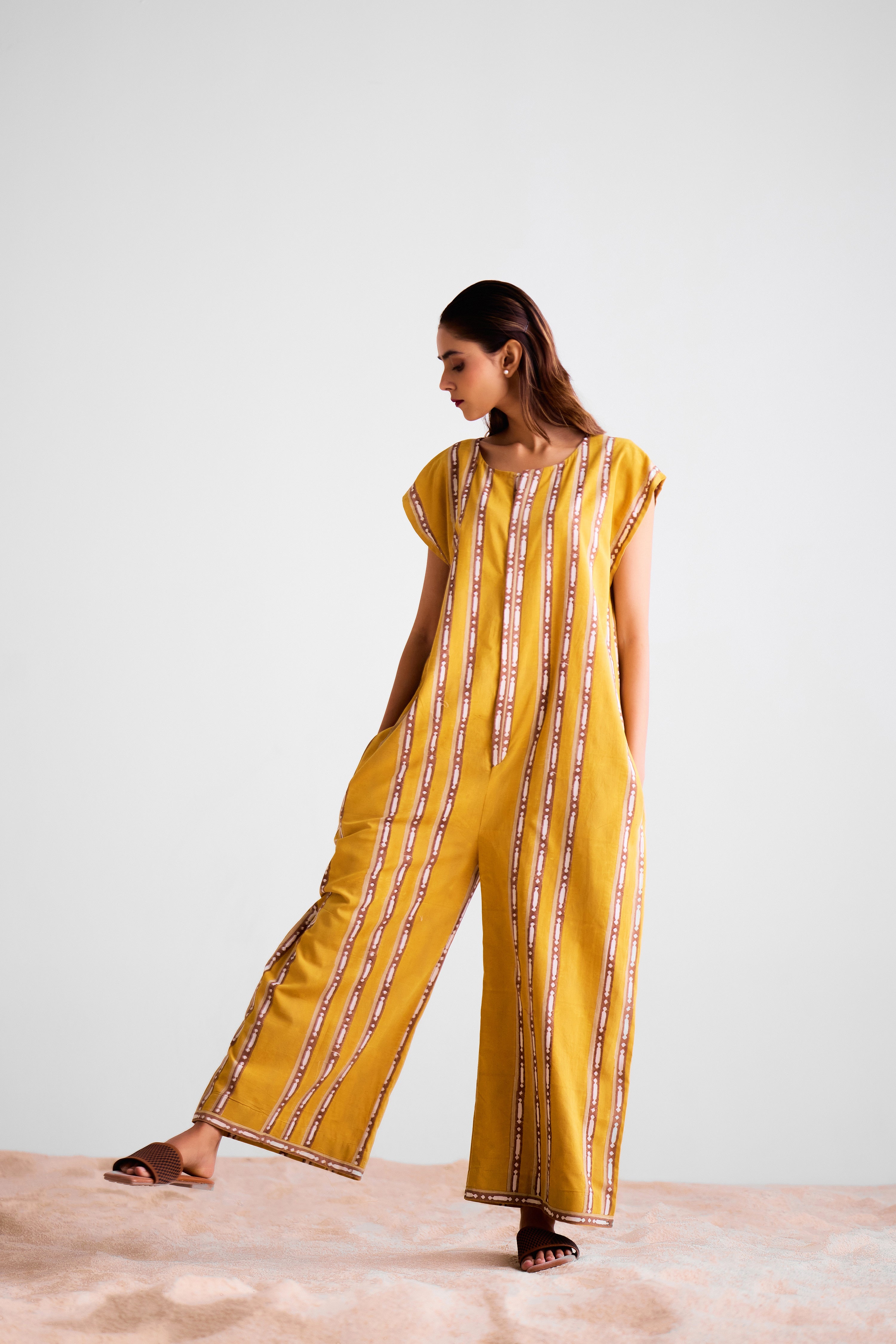 Mustard - Brown Jumpsuit - CNC220