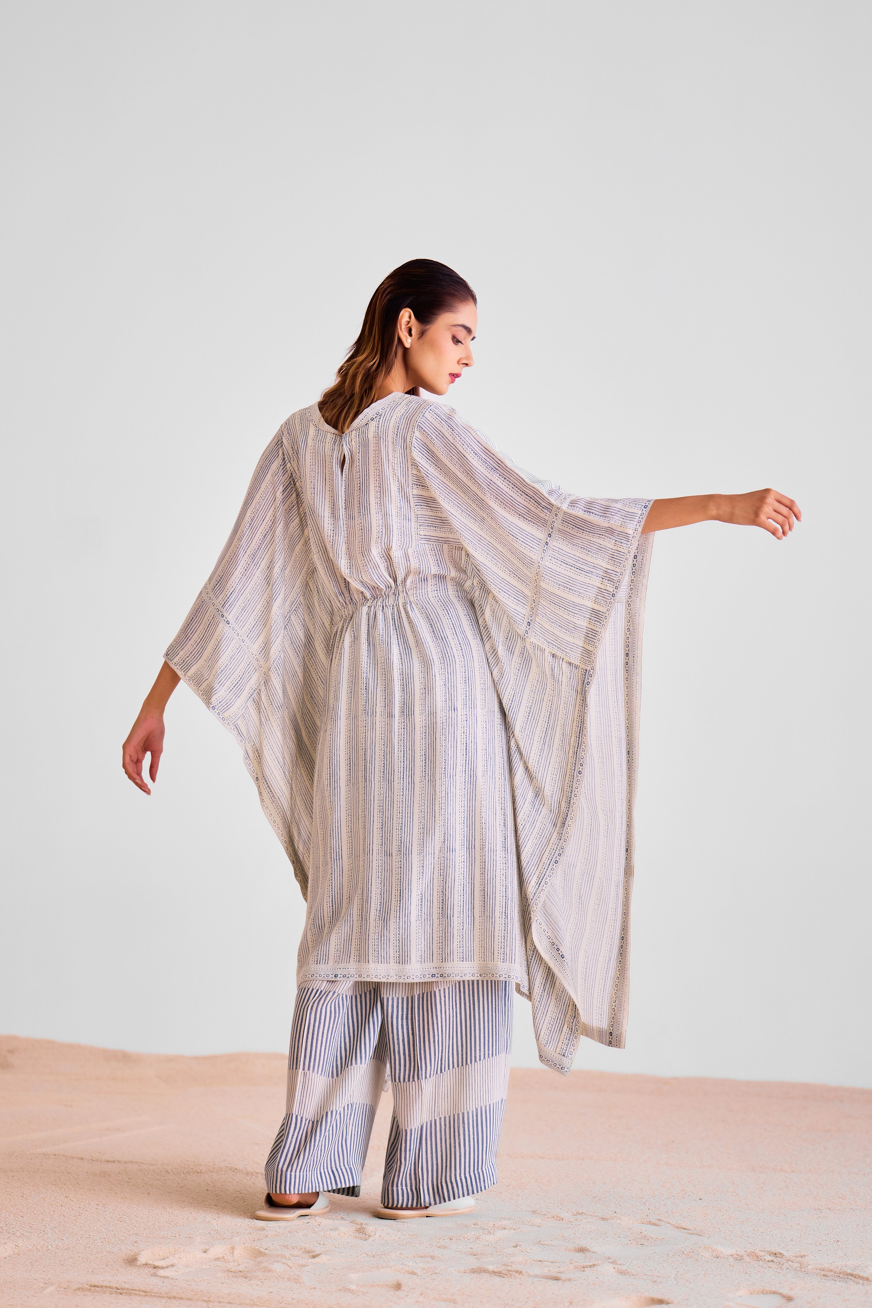 CNC227 - Off-White kaftan with trousers