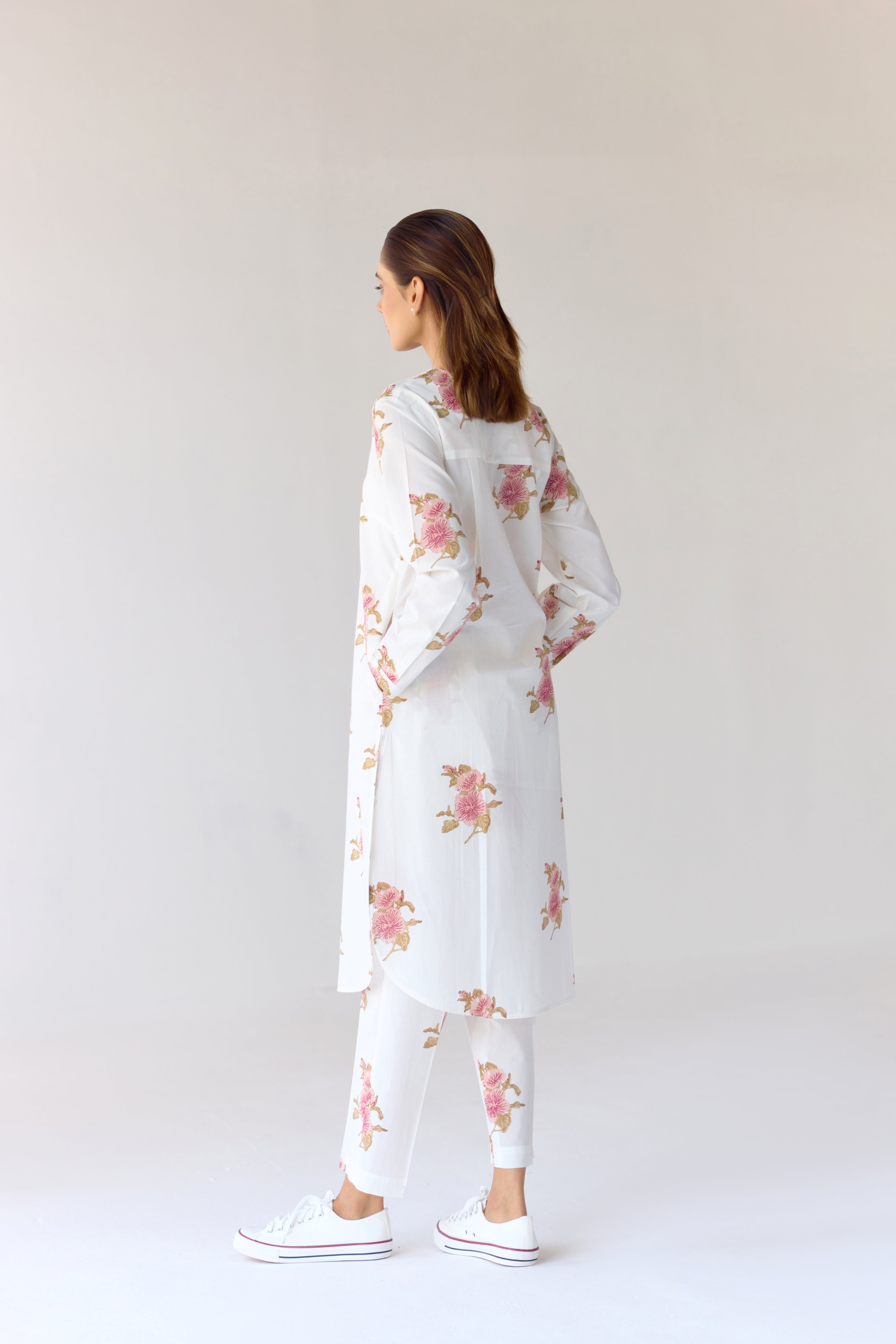 White Kurta Set - CNC203