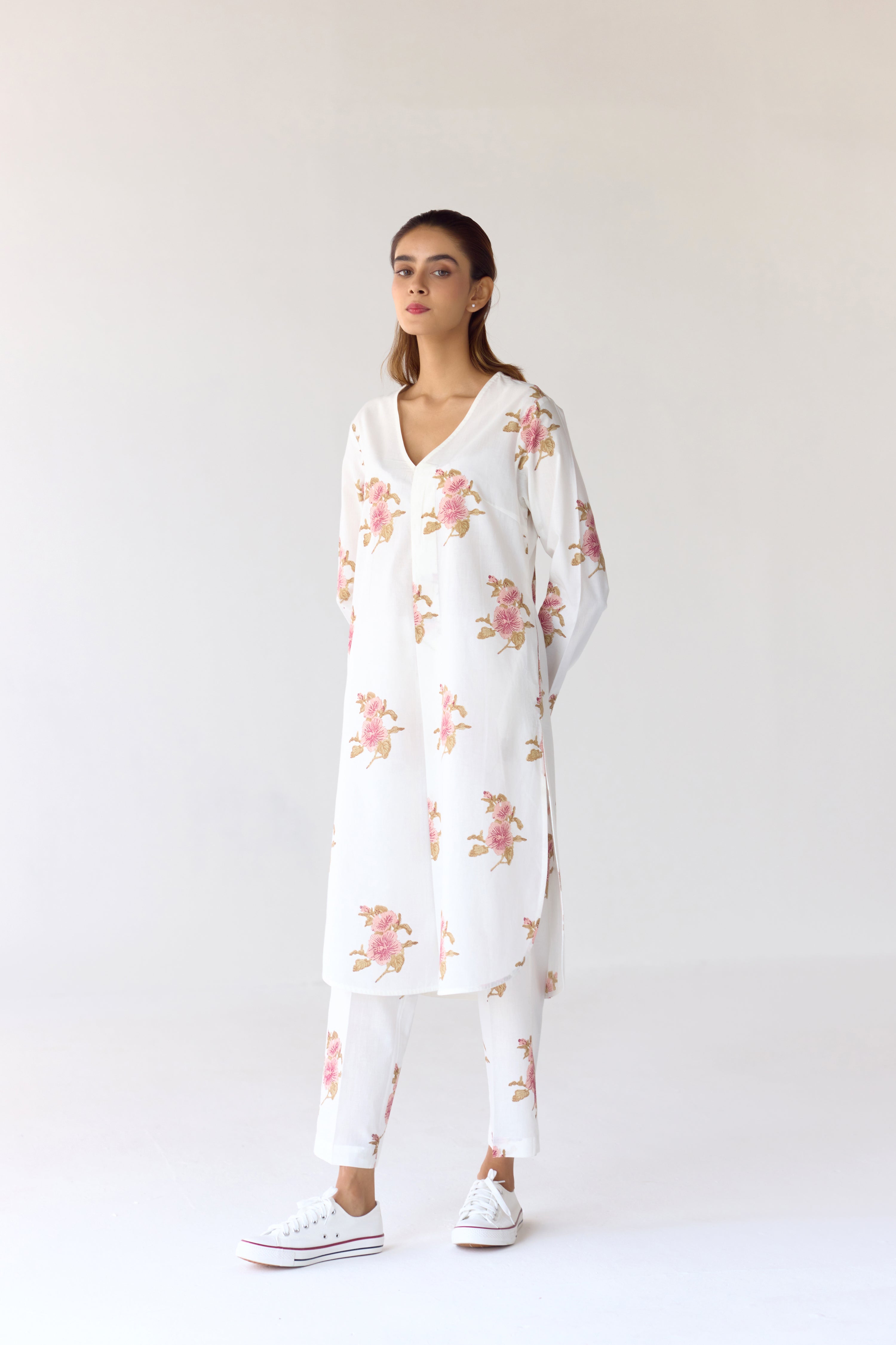 White Kurta Set - CNC203