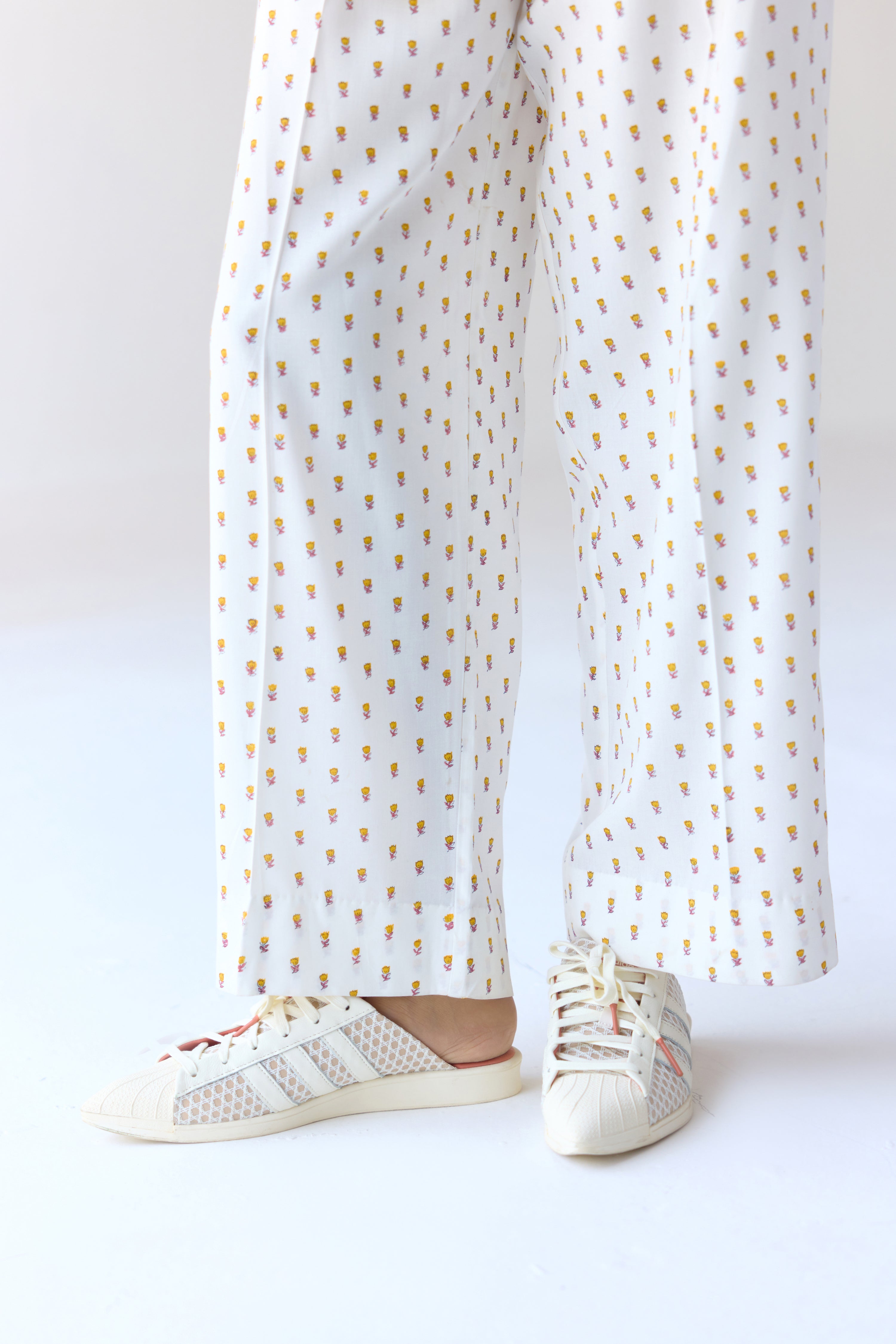White Top & Trouser Set - CNC204