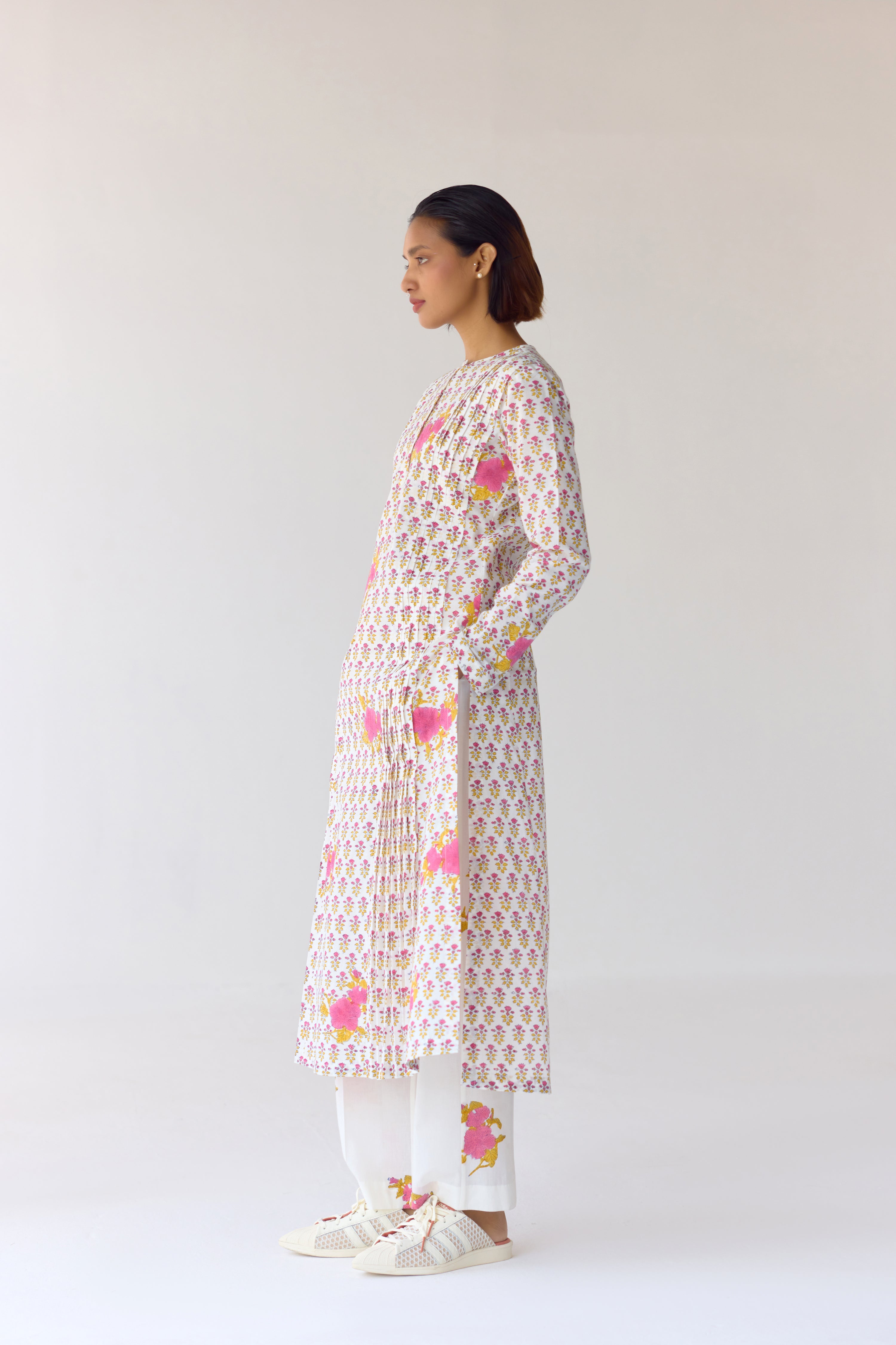 White Kurta Set - CNC210