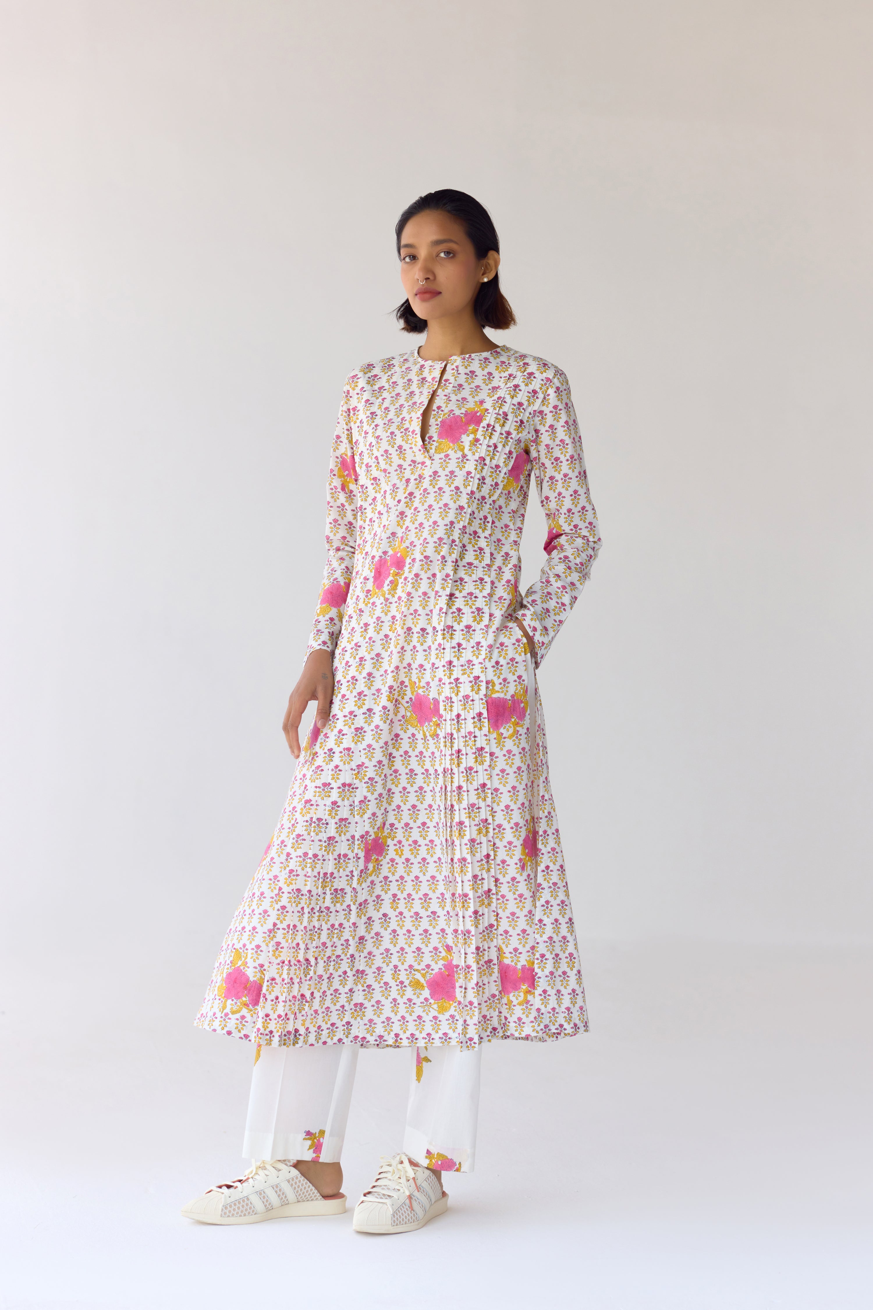 White Kurta Set - CNC210