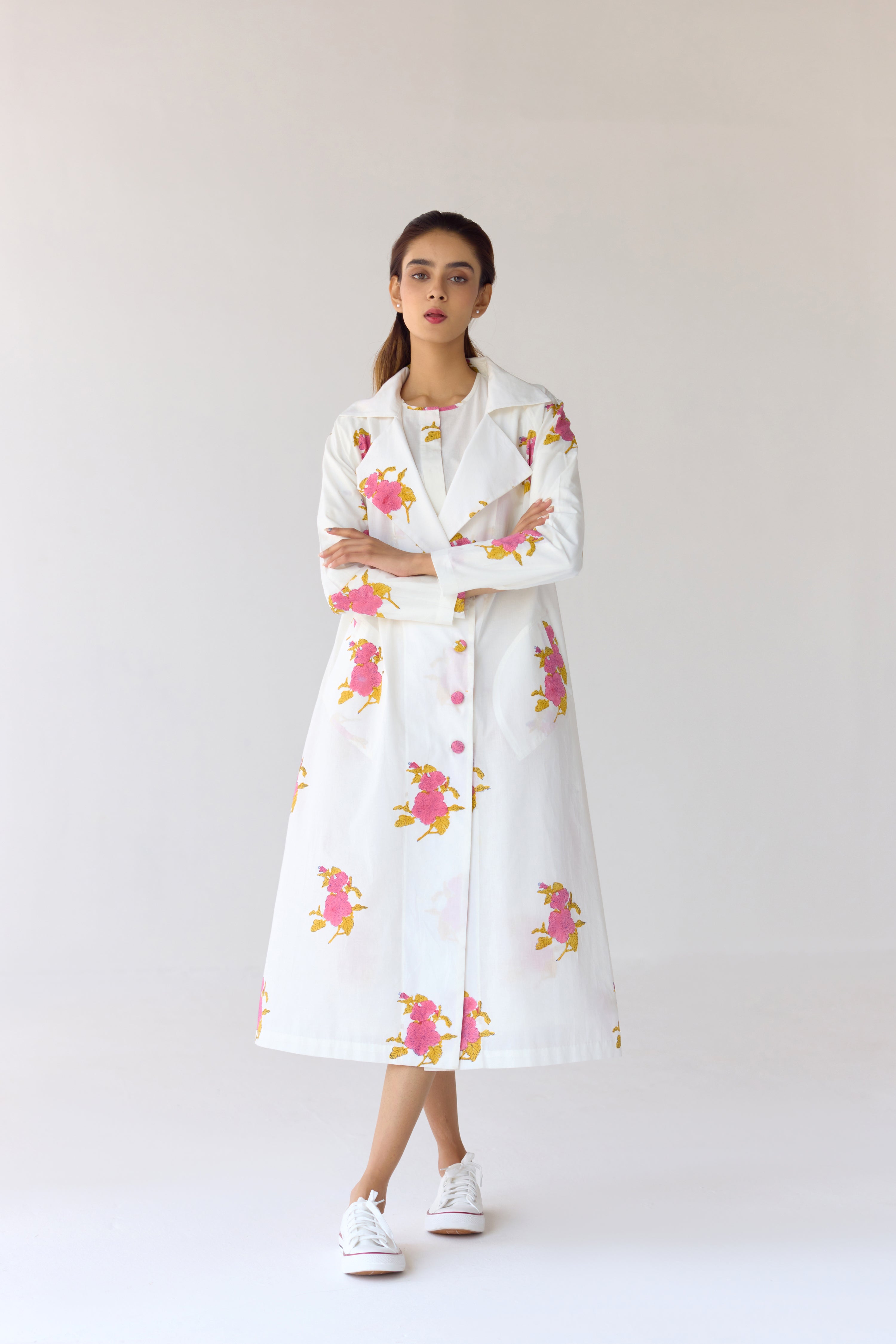 White Tunic & Jacket Set - CNC211