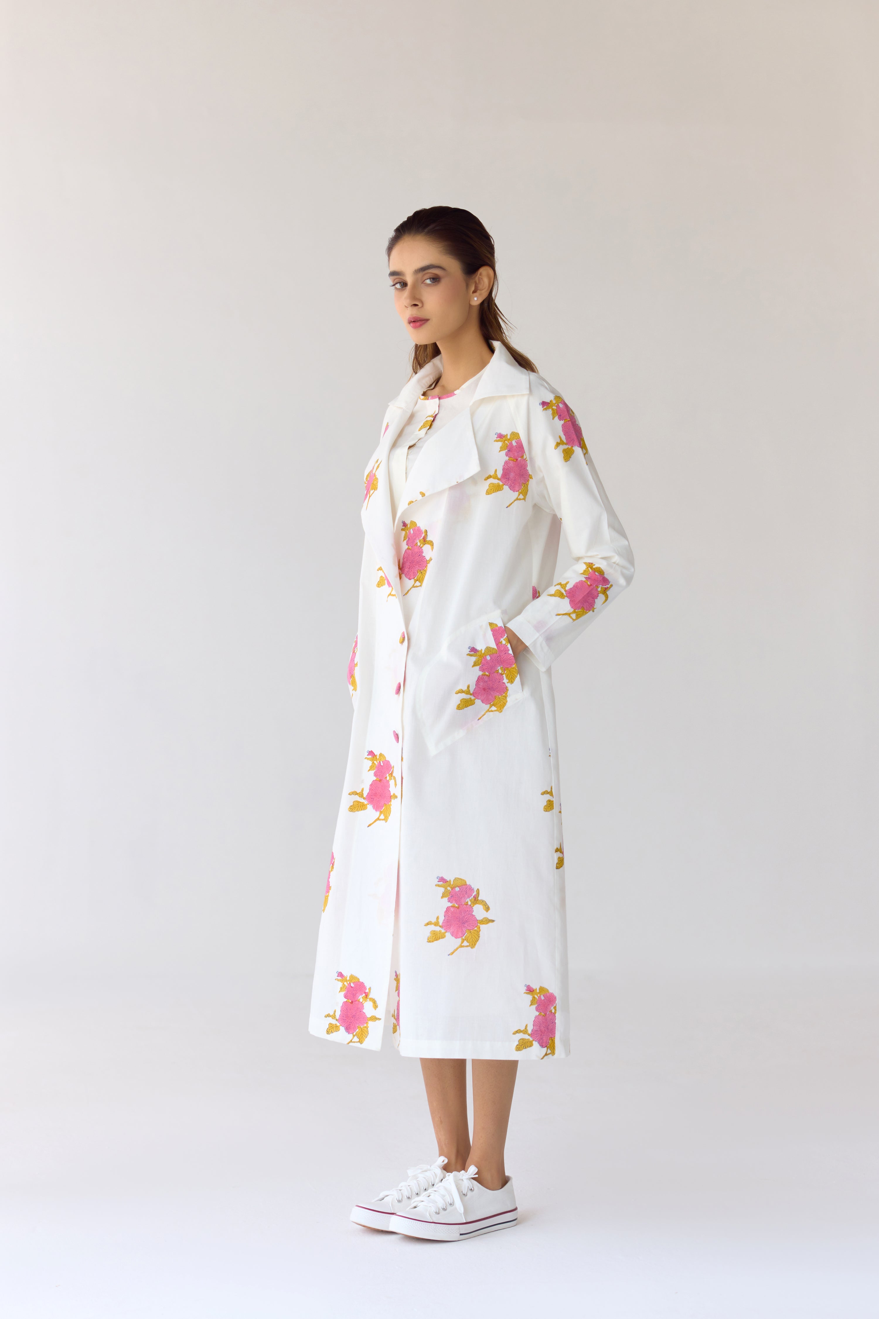 White Tunic & Jacket Set - CNC211