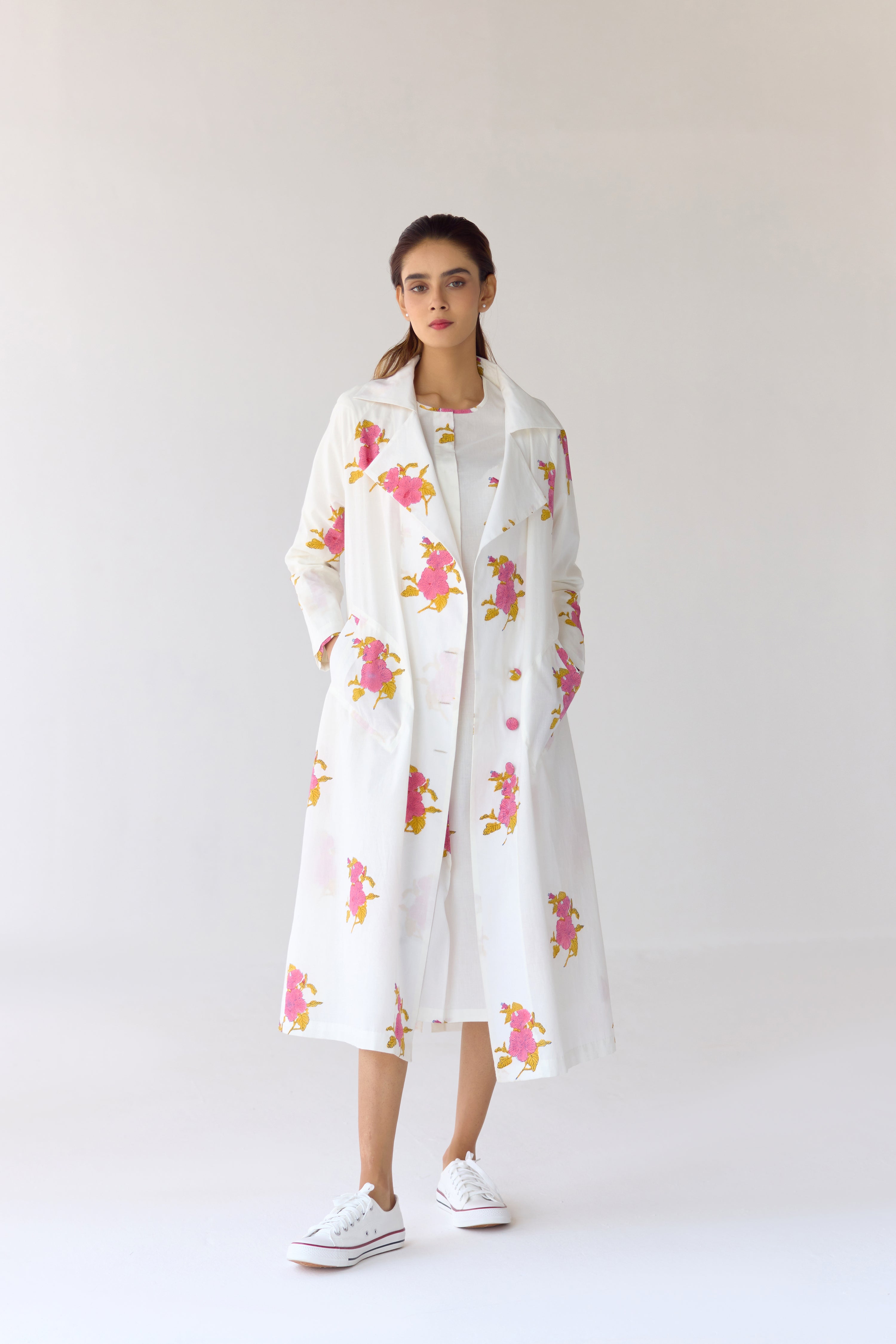 White Tunic & Jacket Set - CNC211