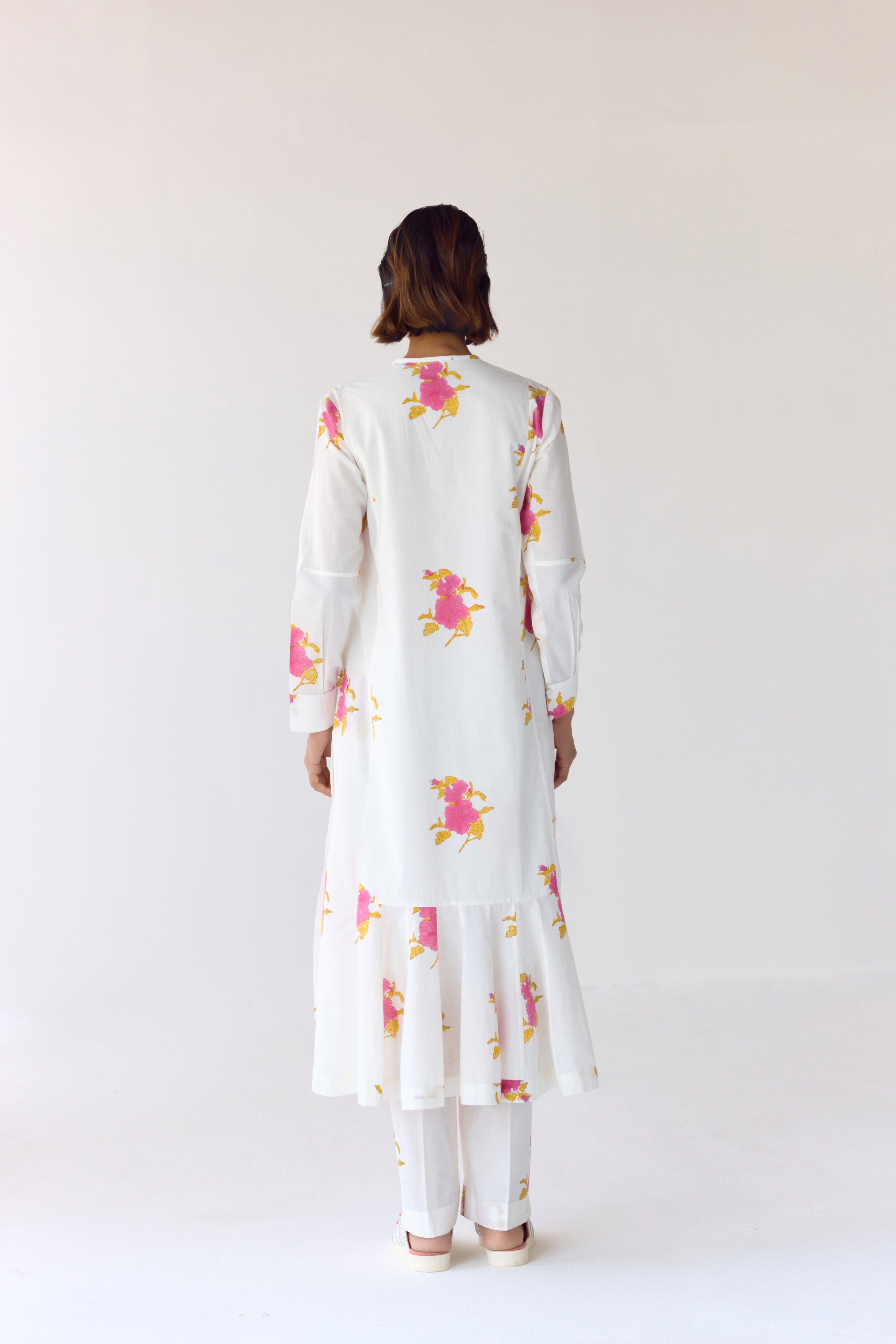 White Kurta Set - CNC213