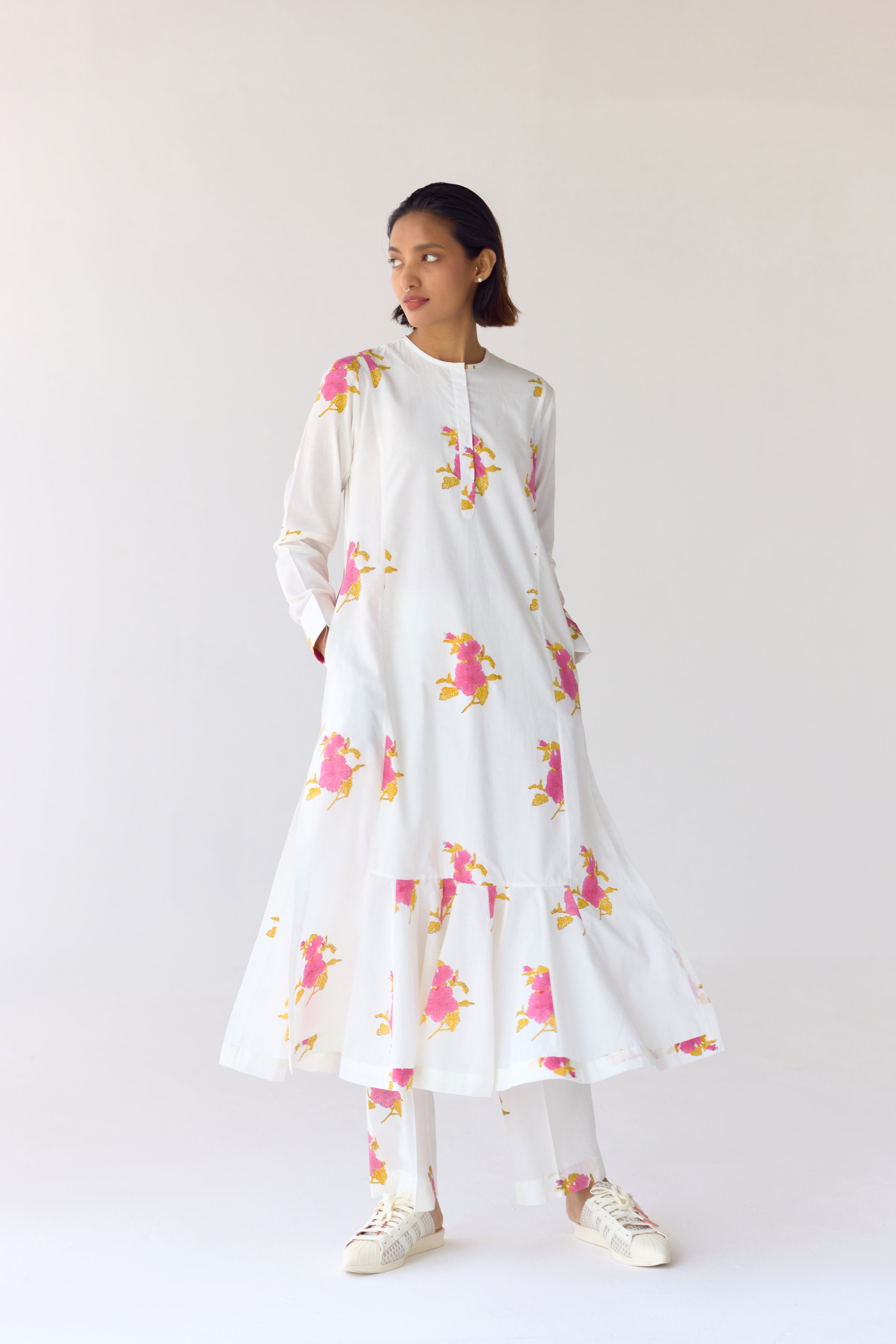 White Kurta Set - CNC213
