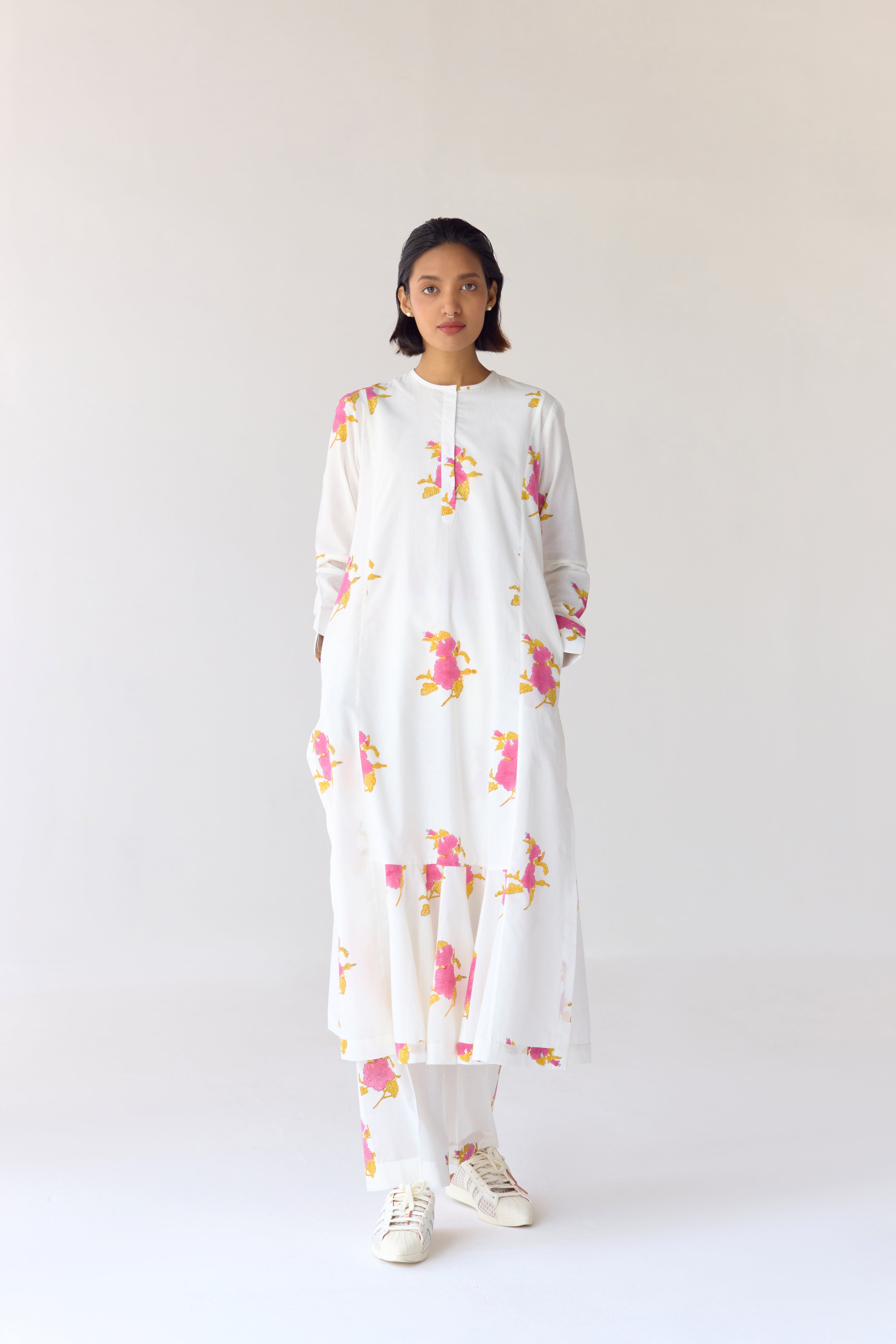 White Kurta Set - CNC213