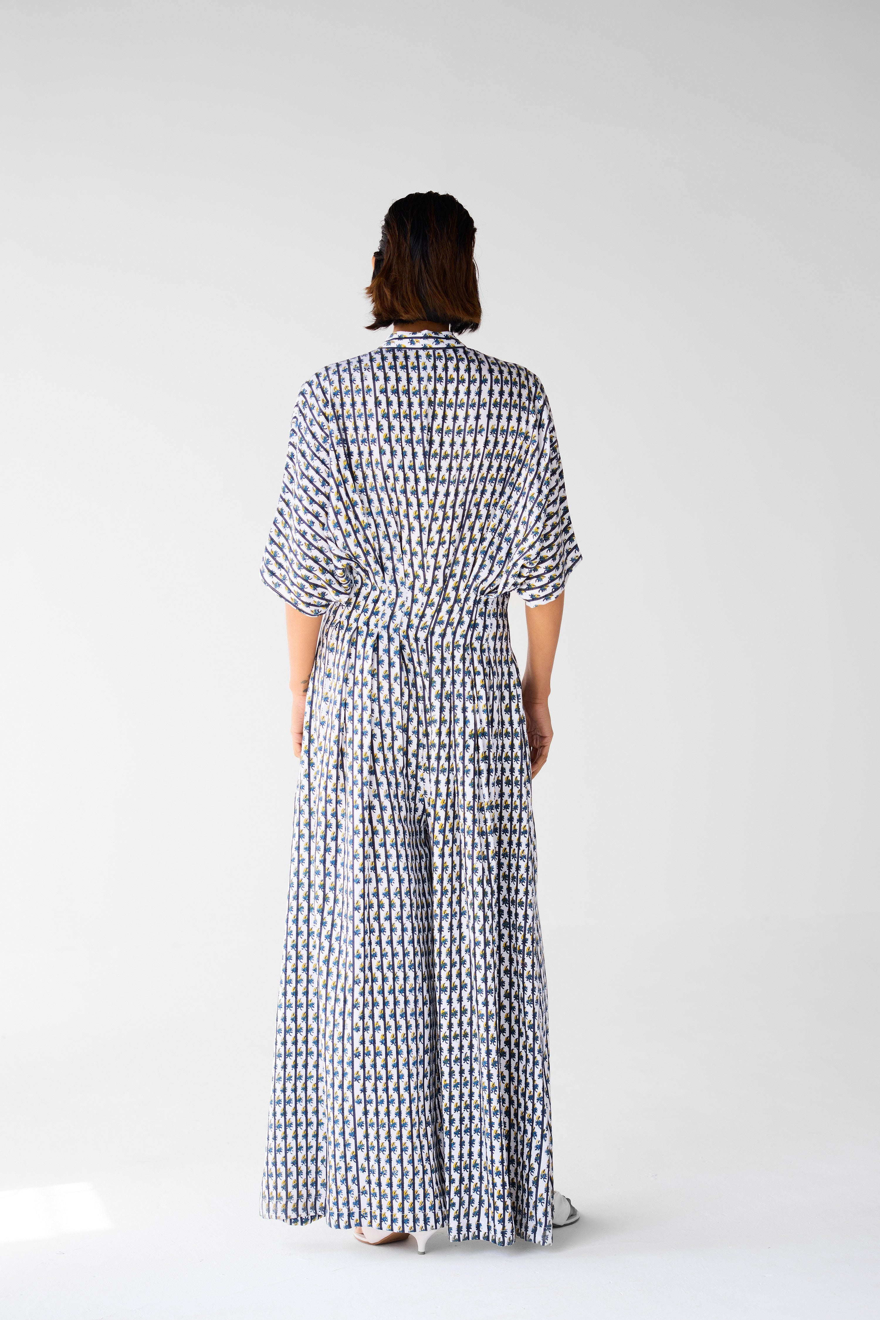 Navy Blue - White Jumpsuit - CNC216