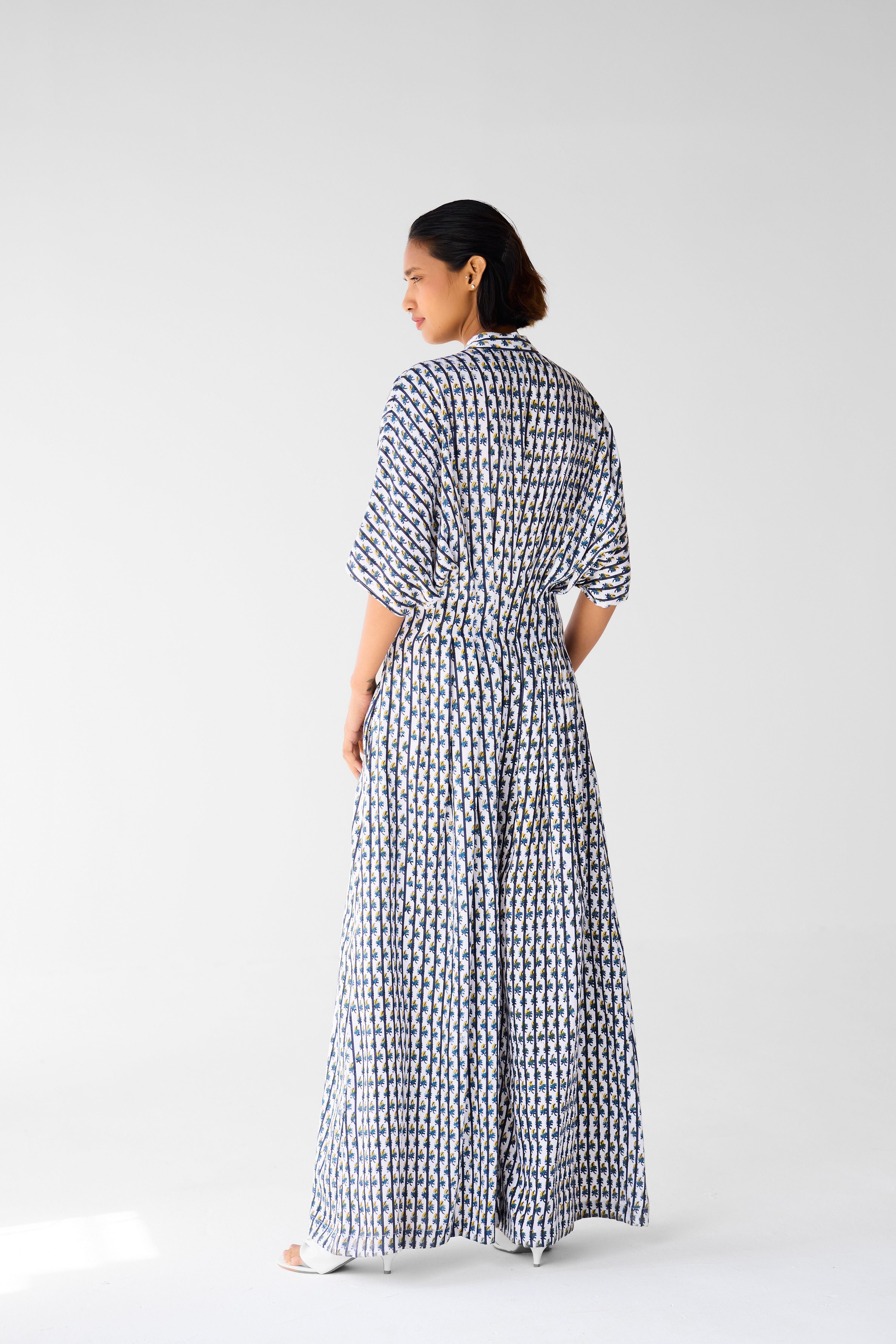 Navy Blue - White Jumpsuit - CNC216
