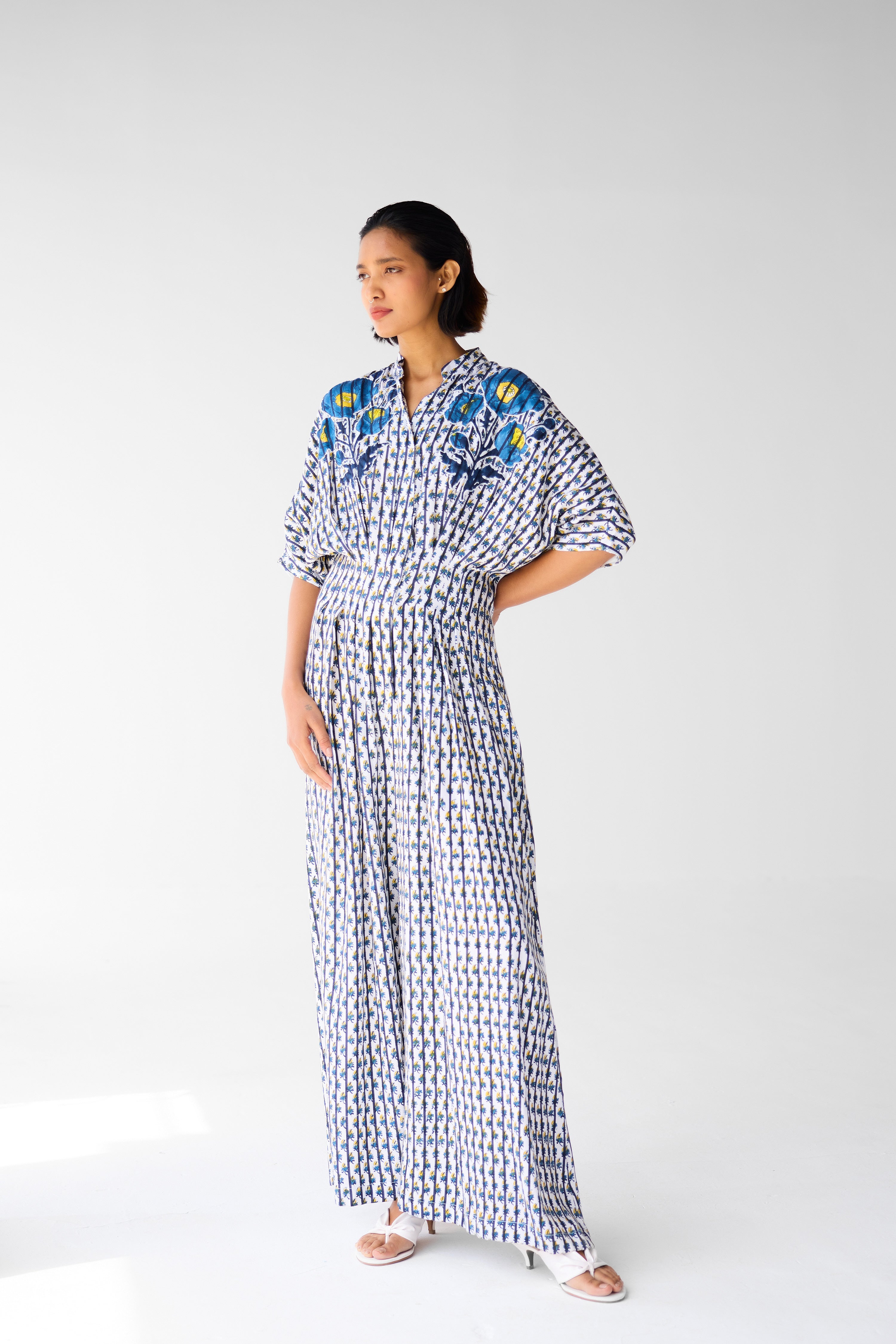 Navy Blue - White Jumpsuit - CNC216