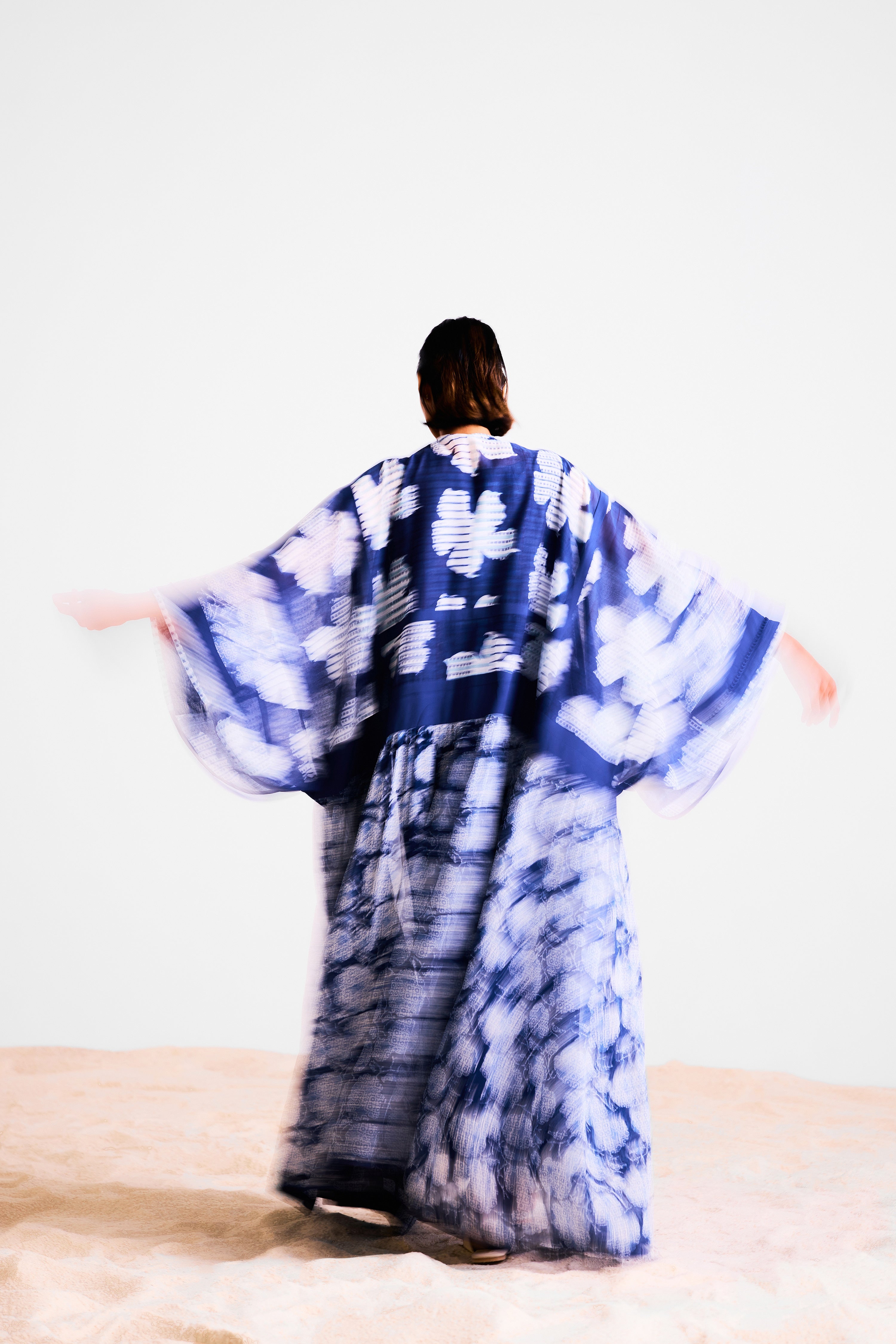 Indigo Kaftan Set - CNC218