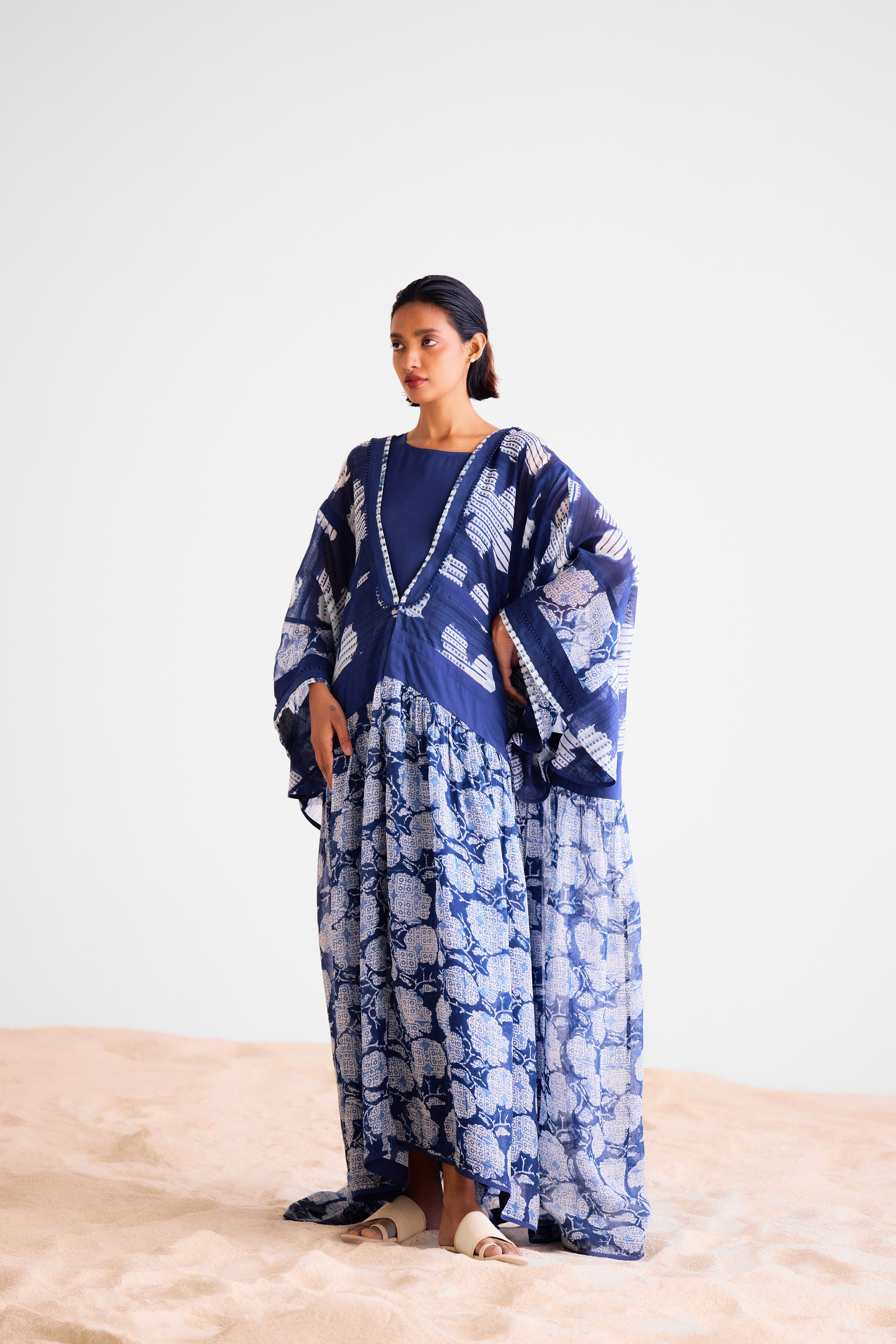 Indigo Kaftan Set - CNC218