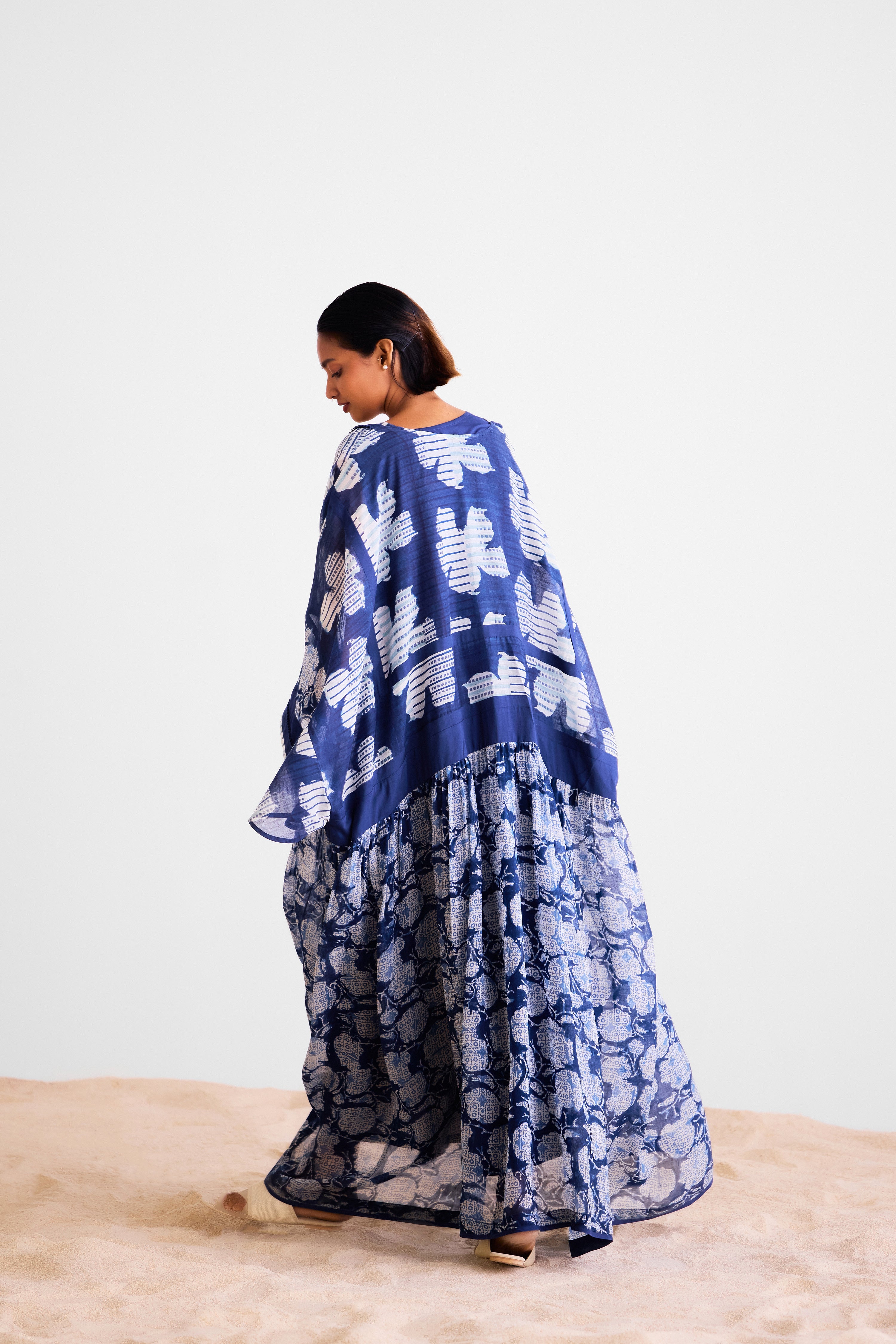 Indigo Kaftan Set - CNC218