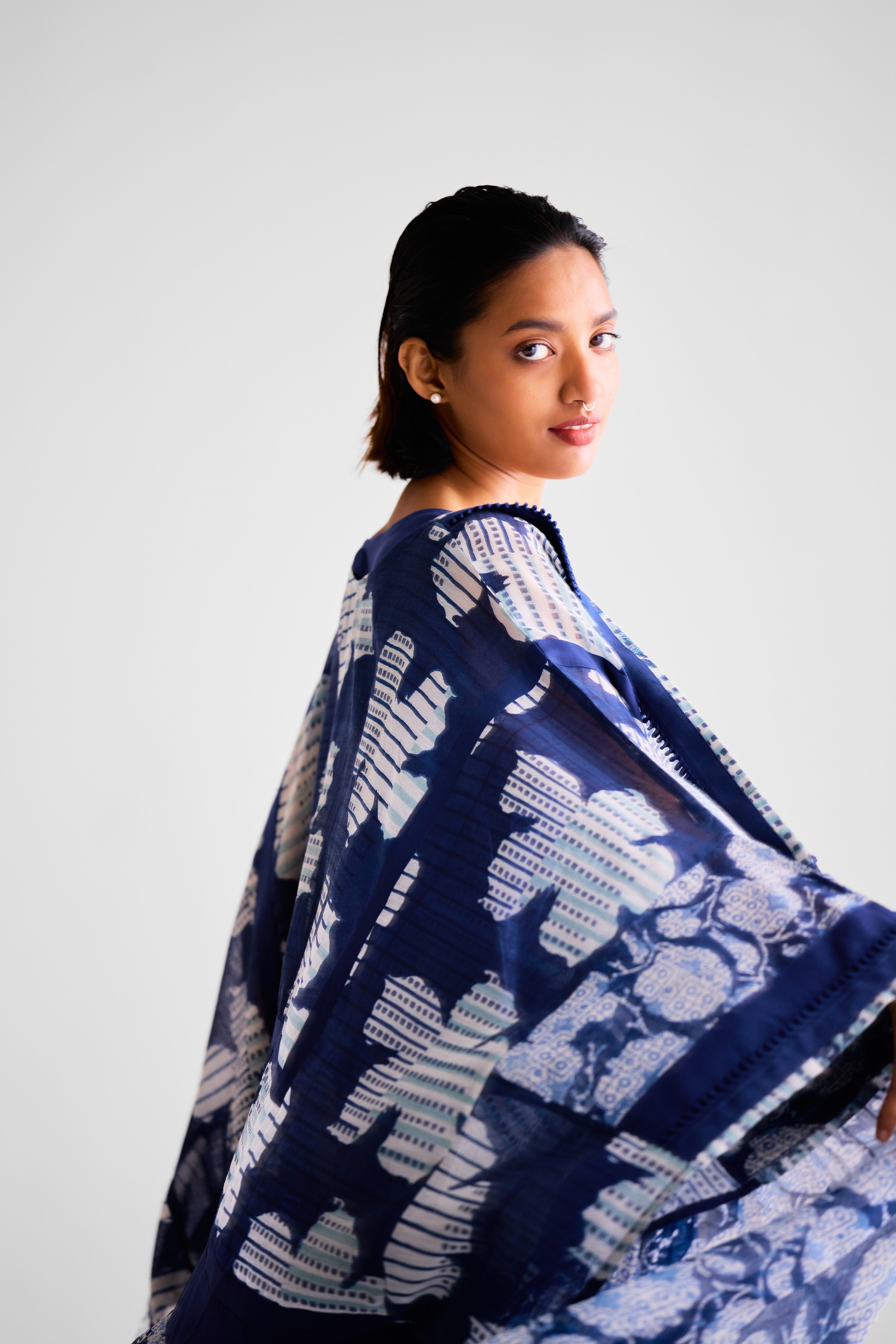 Indigo Kaftan Set - CNC218