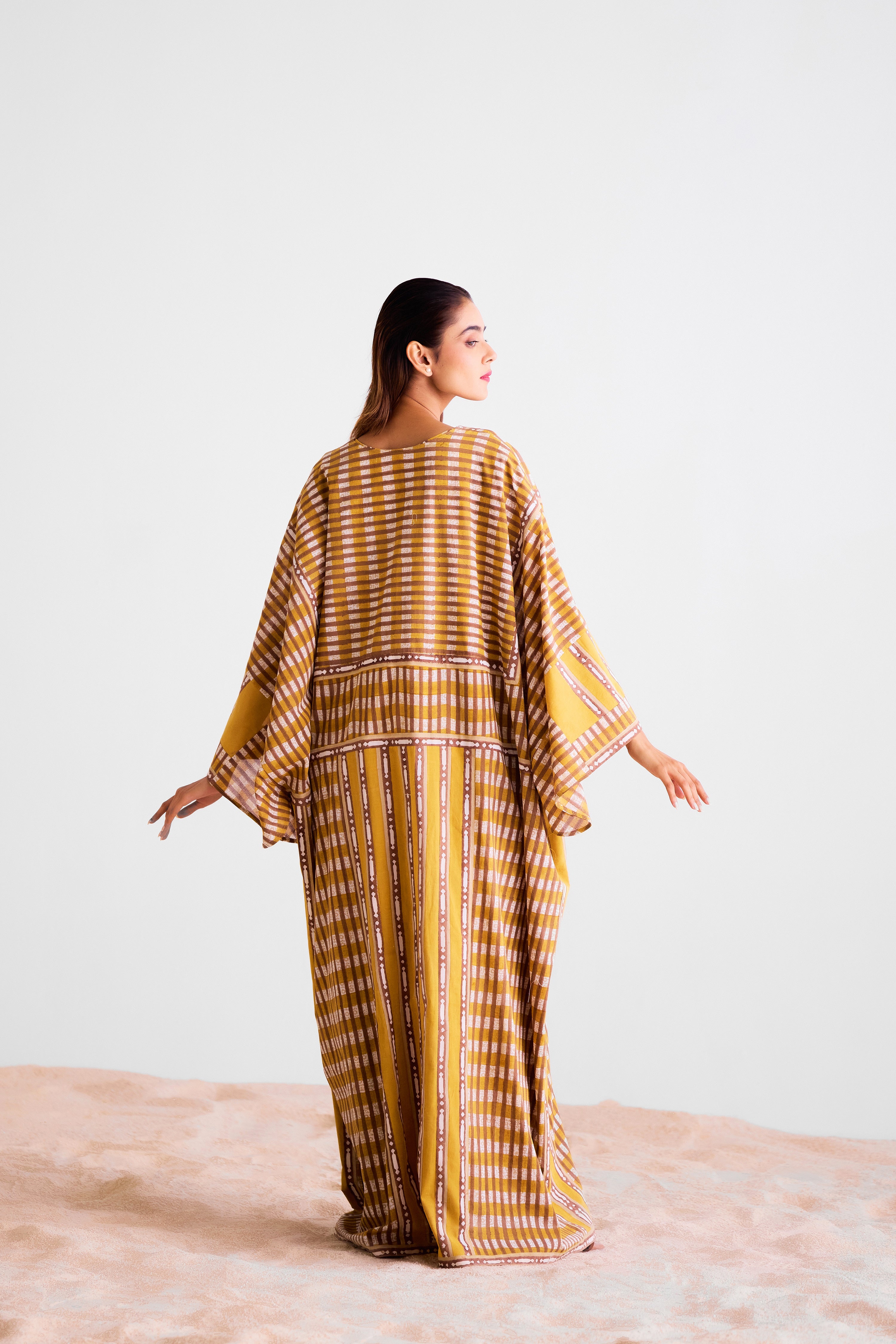 Mustard - Brown Jumpsuit & Kimono - CNC219