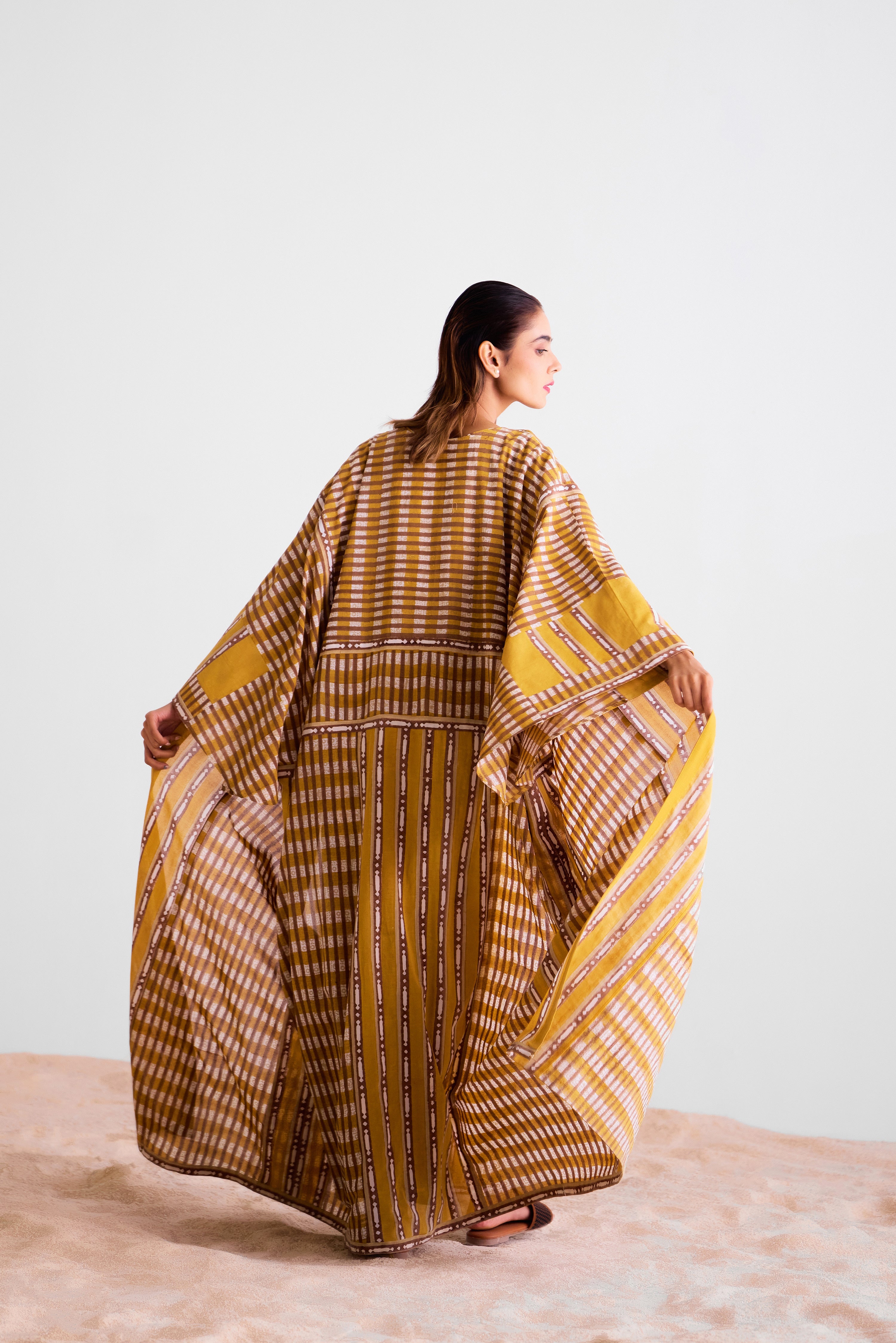 Mustard - Brown Jumpsuit & Kimono - CNC219