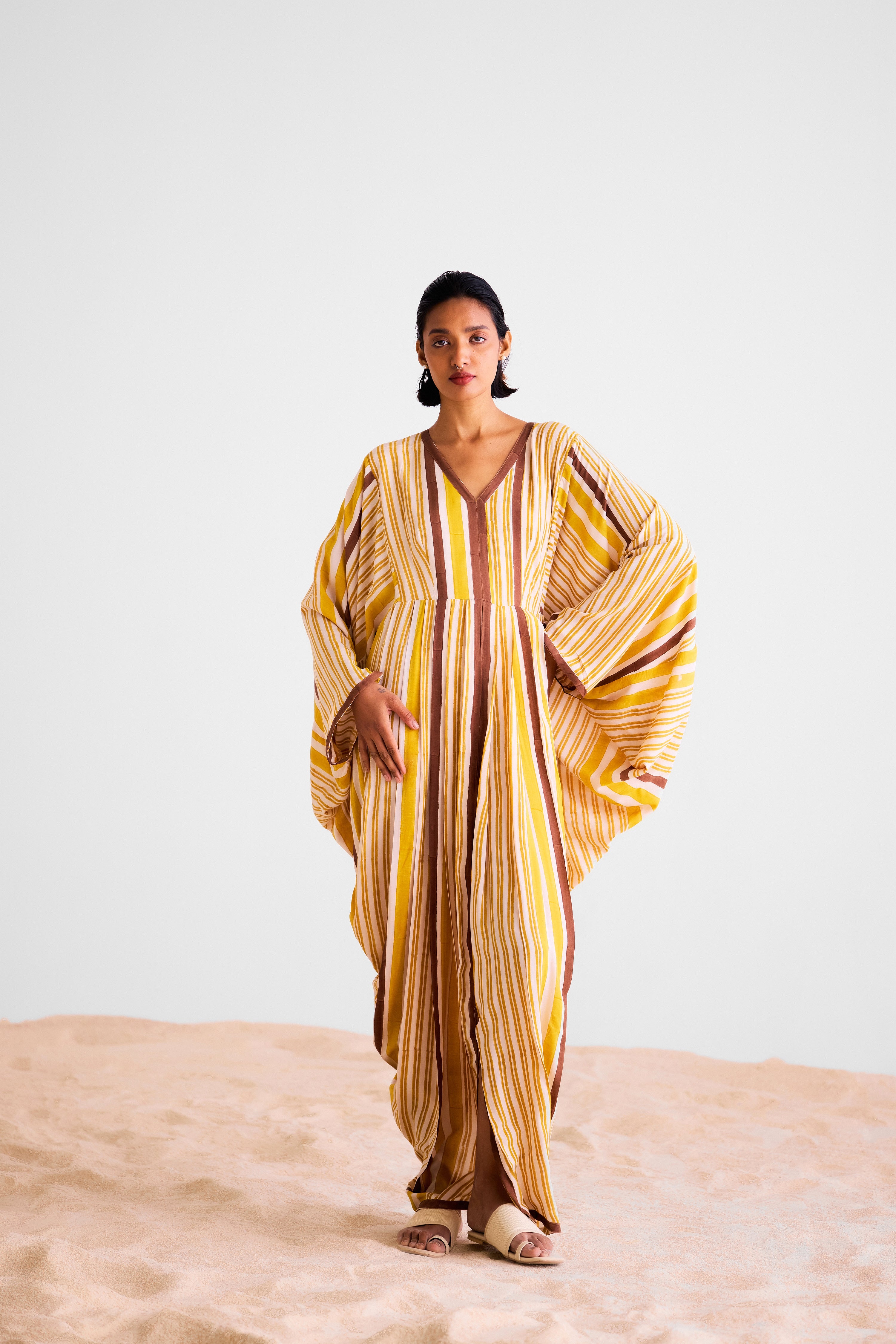 Mustard Kaftan Dress - CNC221
