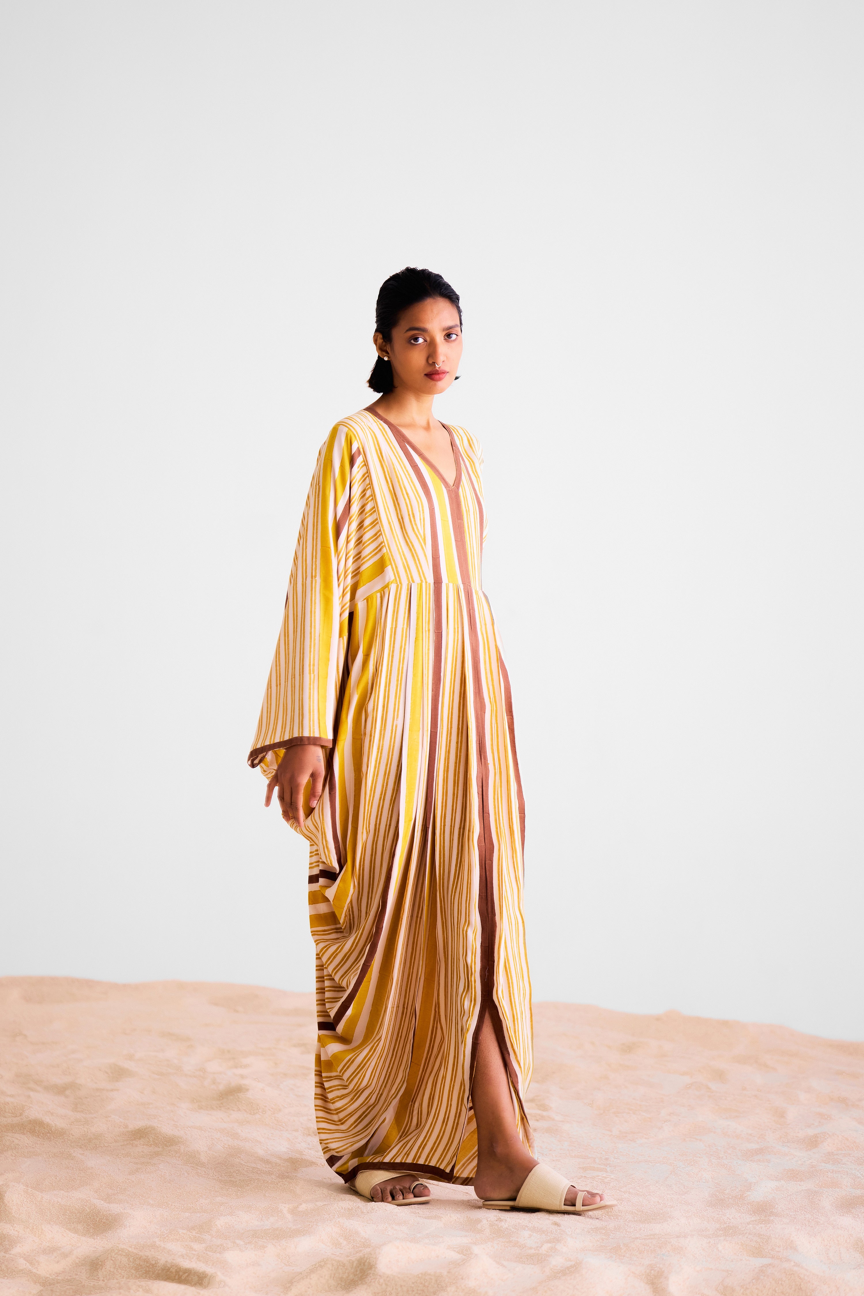 Mustard Kaftan Dress - CNC221