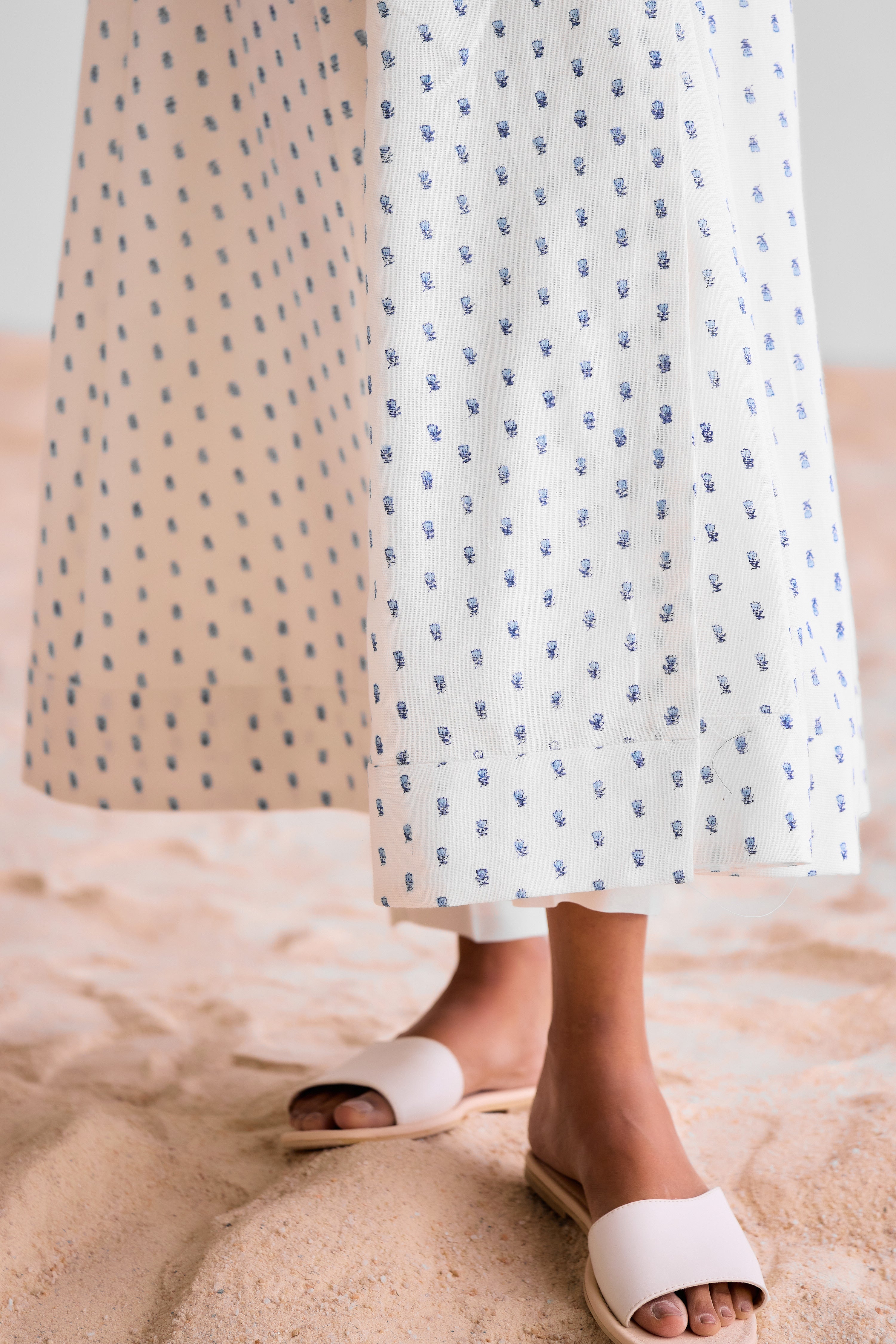 White Angrakha & Trouser - CNC223