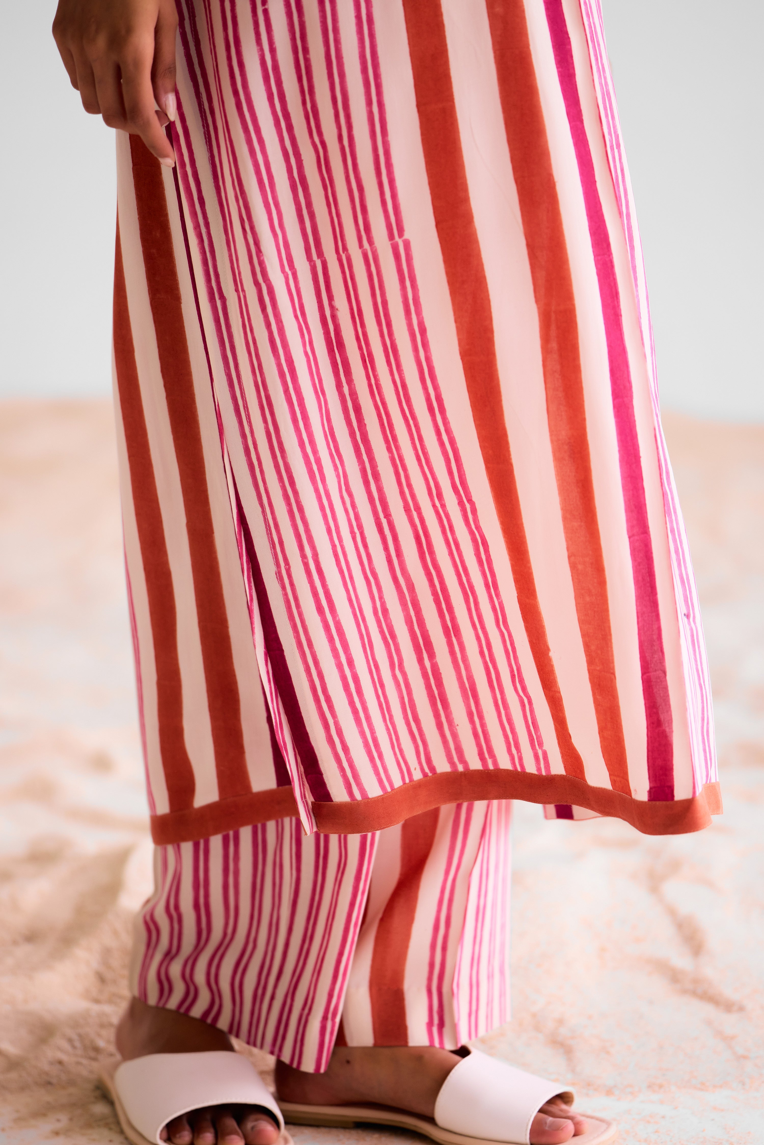 Coral - Off White Kurta & Trouser - CNC224