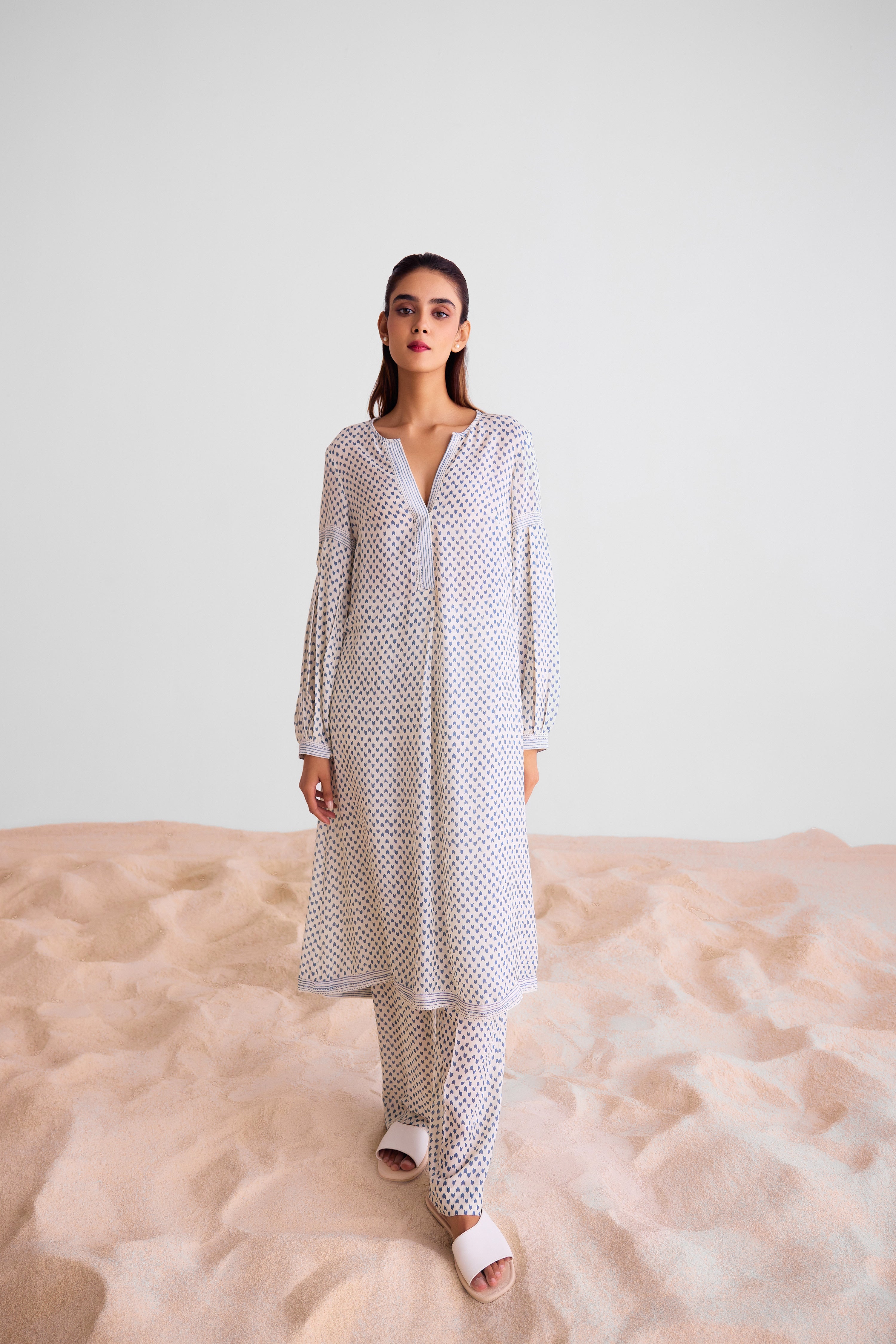 CNC234 - Off-white kurta set