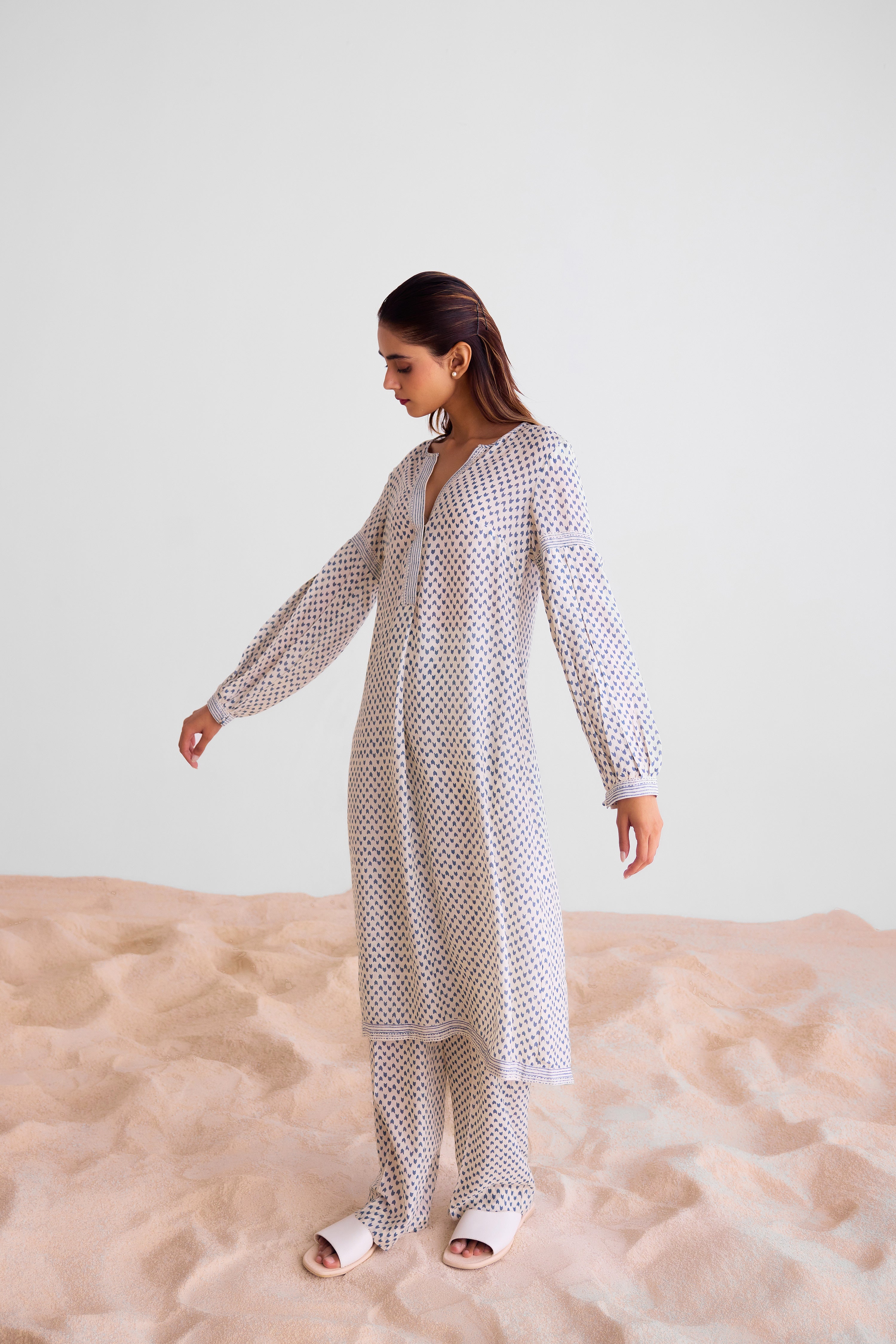 CNC234 - Off-white kurta set