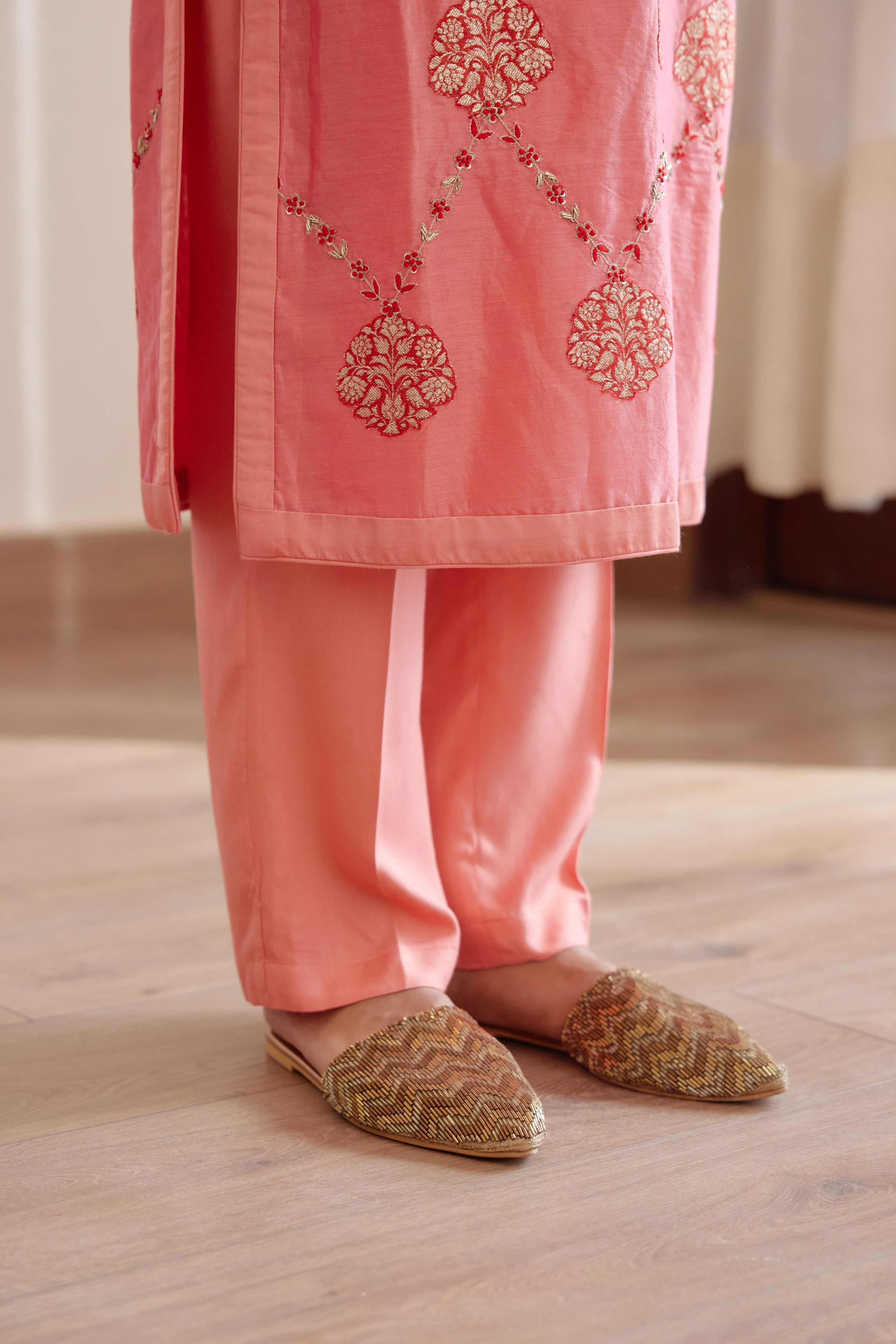 Rose Pink Kurta Set.