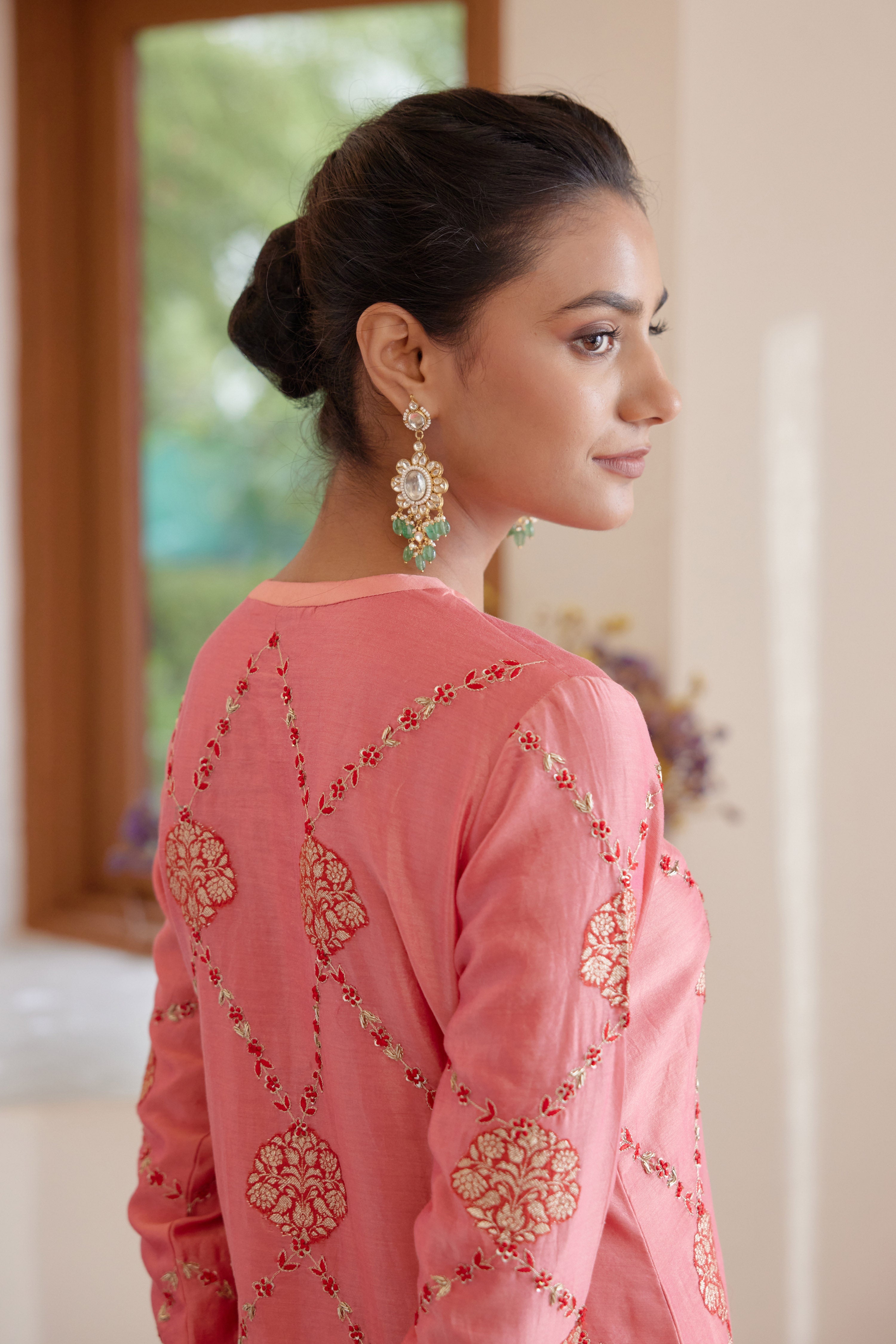 Rose Pink Kurta Set.