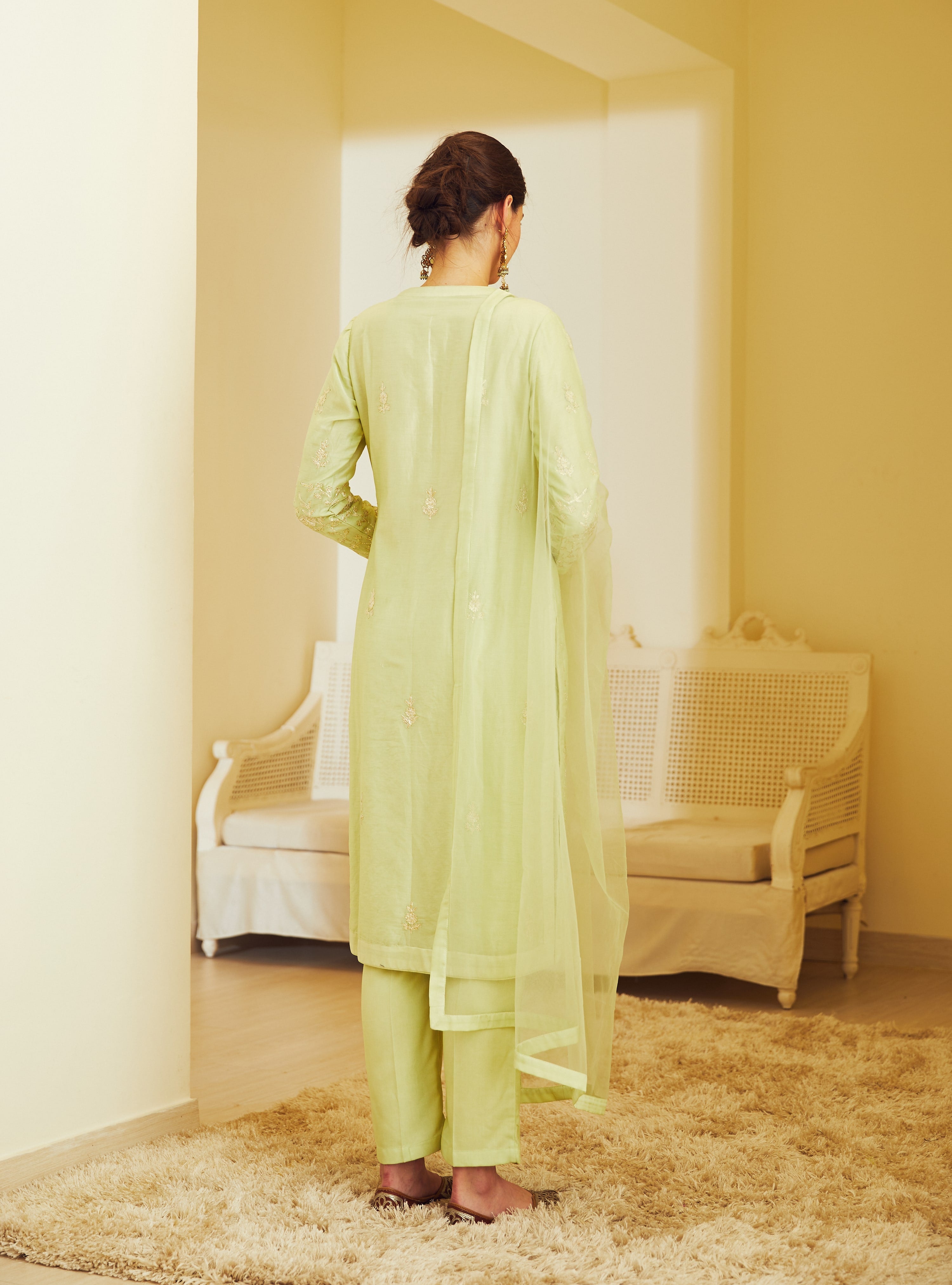 Light Green Kurta Set.