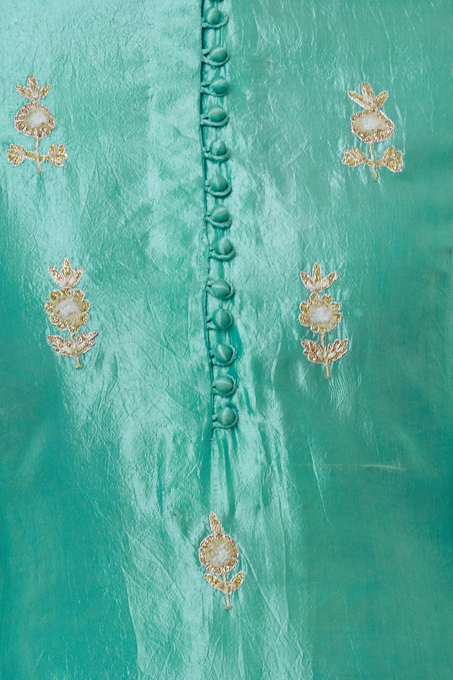 Sea Blue Kurta & Lehenga Set.