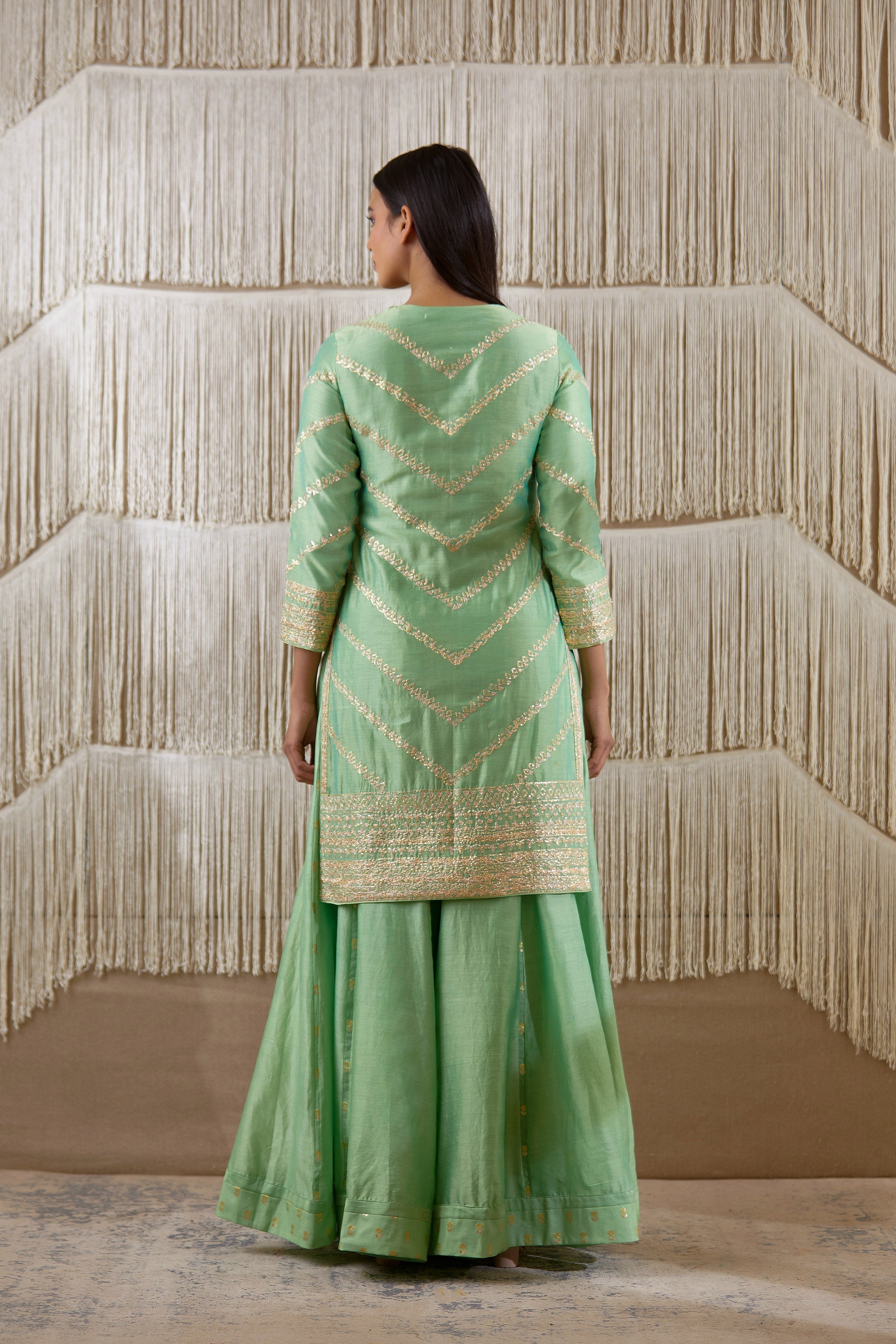 Light Green Sharara set.