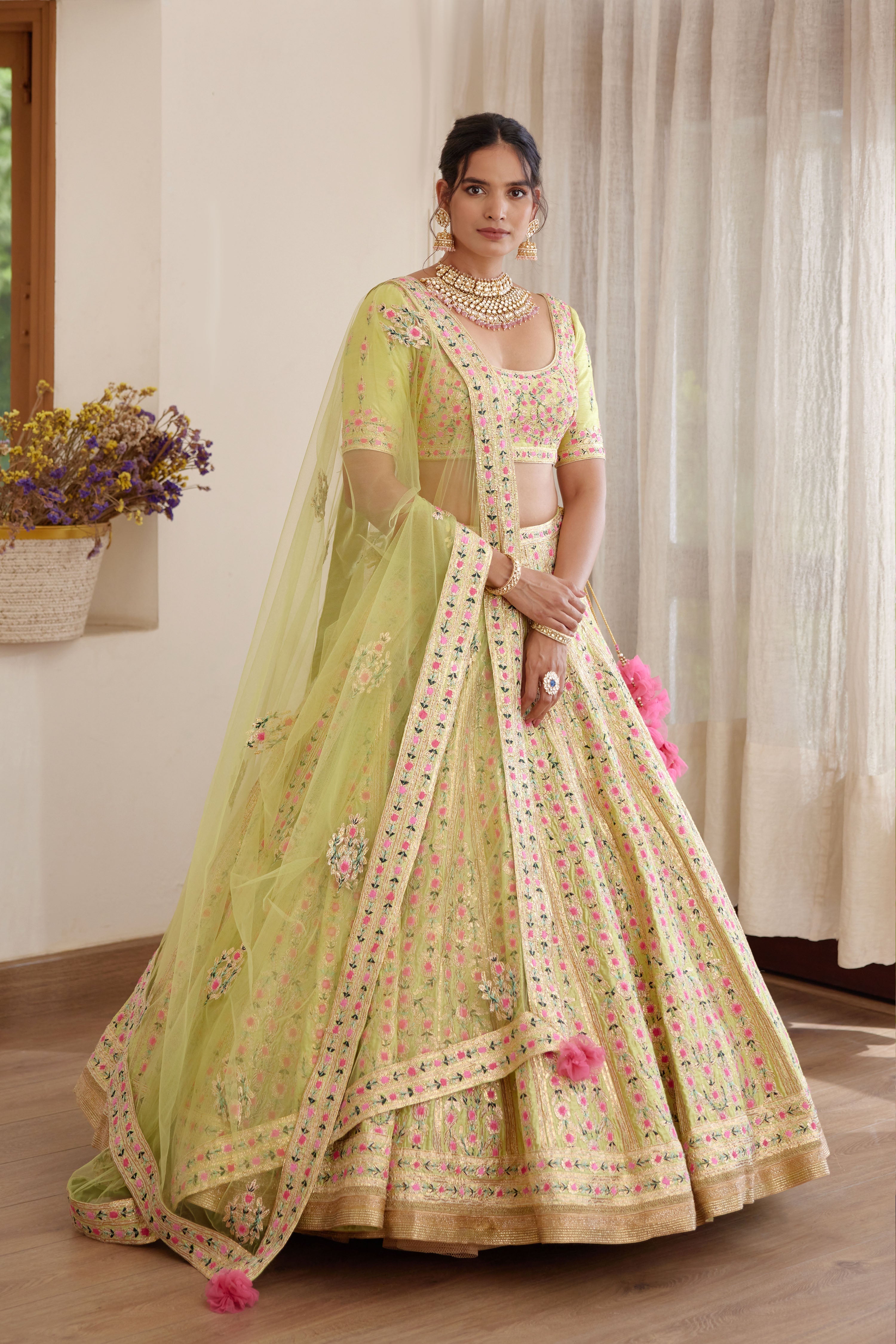 Light Green Lehenga Set.