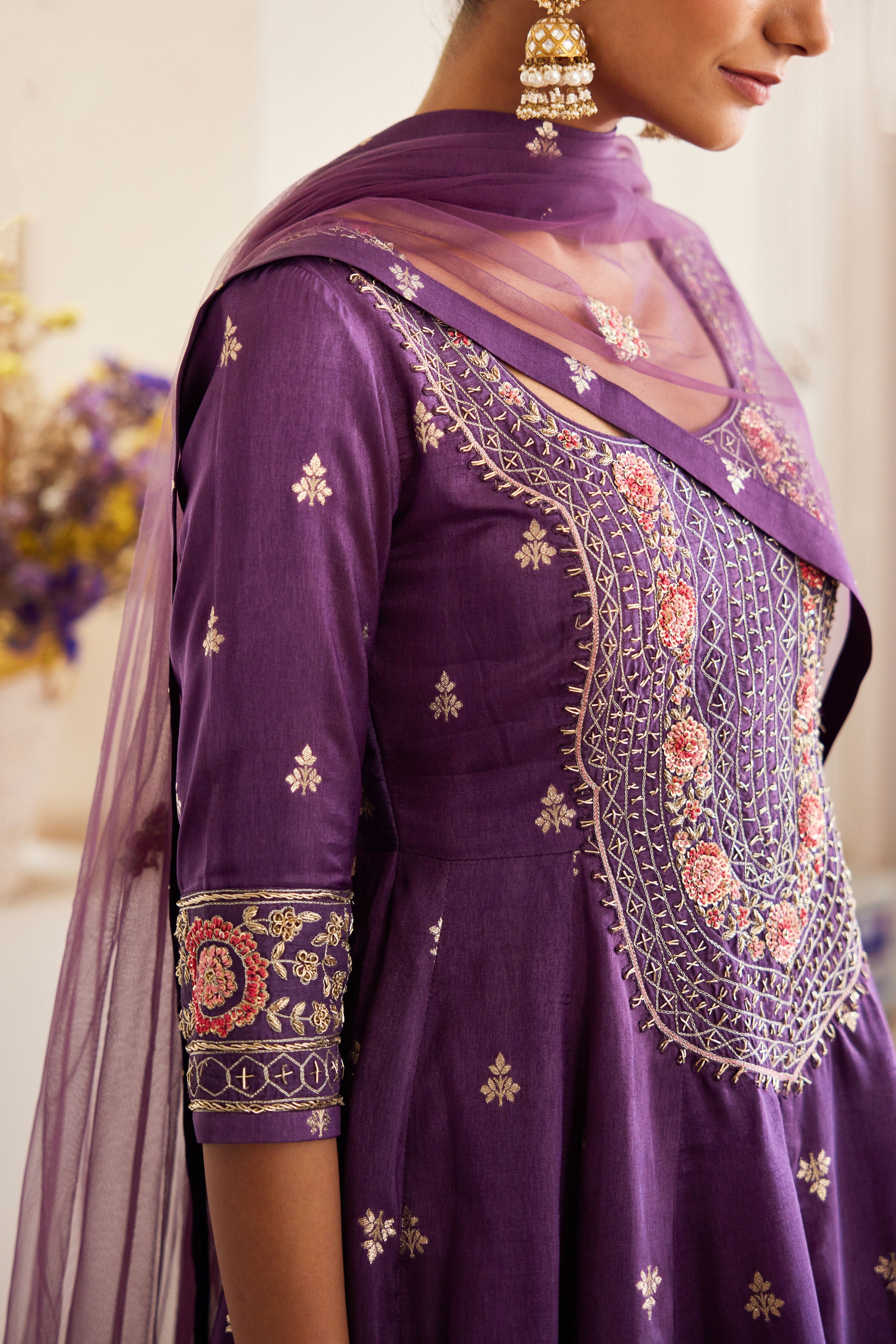 Wine Sharara Set.