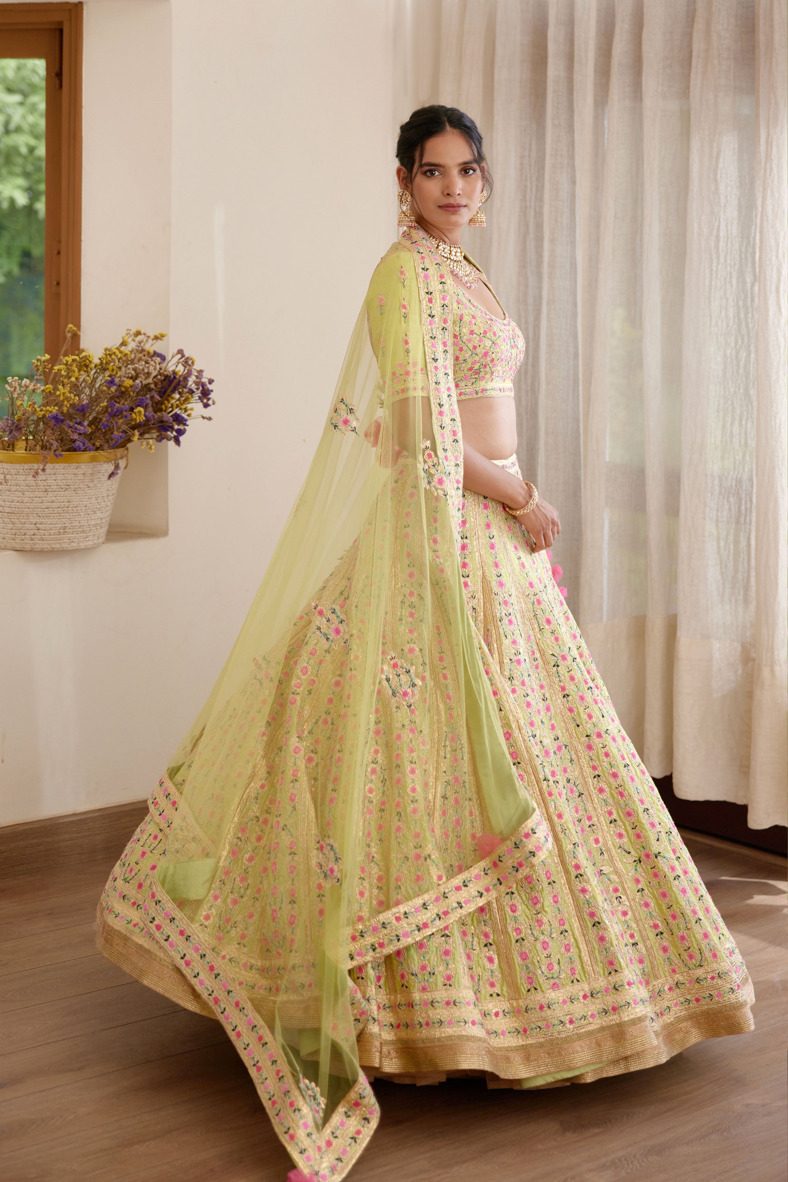 Light Green Lehenga Set.