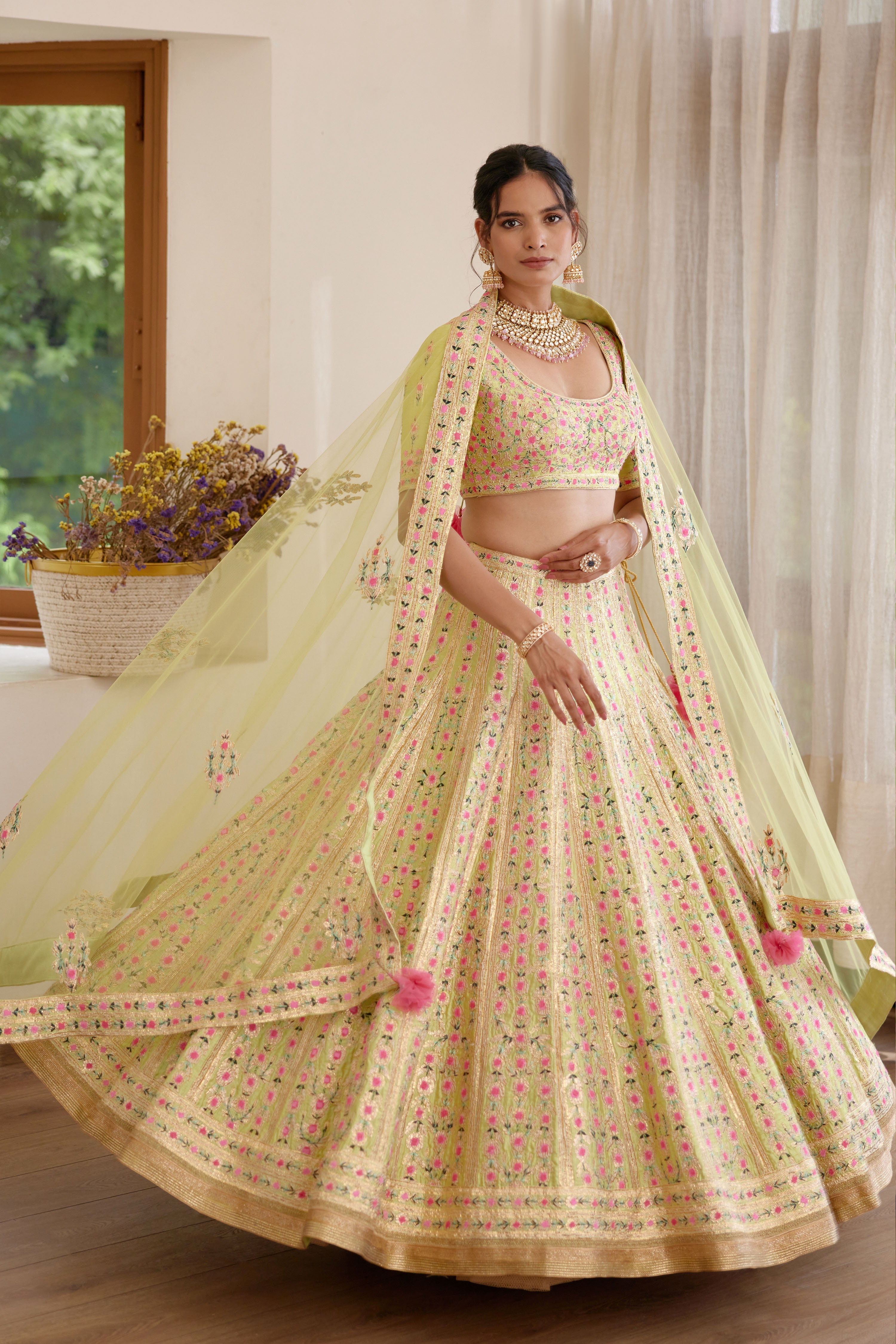 Light Green Lehenga Set.