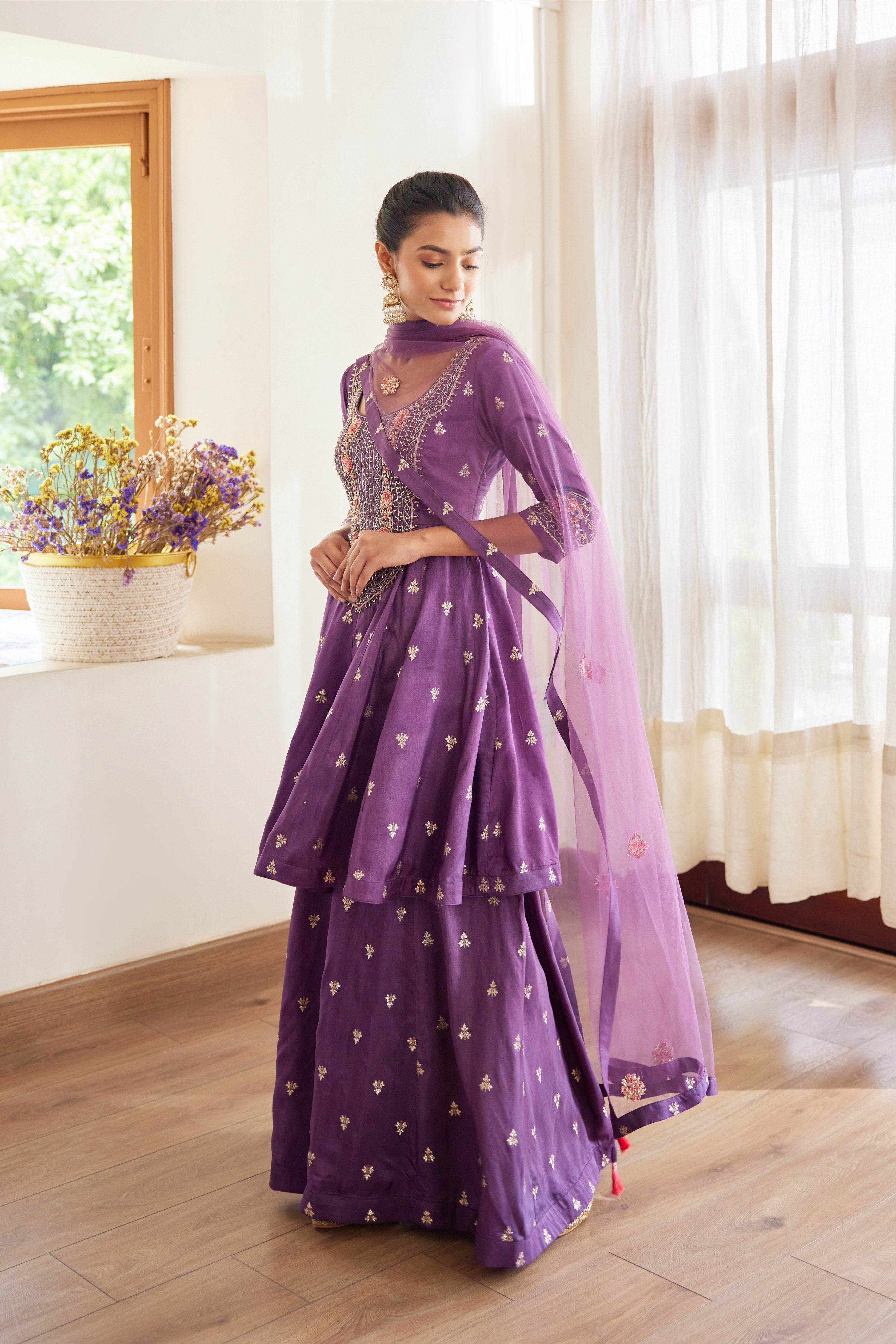 Wine Sharara Set.