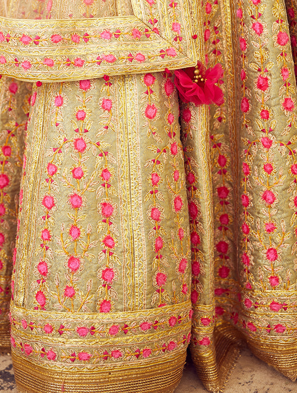 Multicolored Lehenga Set.