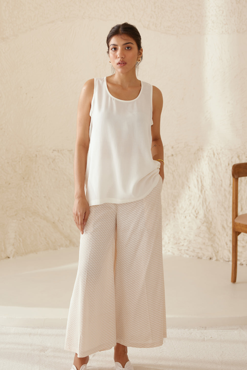 Shop Pristine White Printed Kimono Set | Cotton and Clay