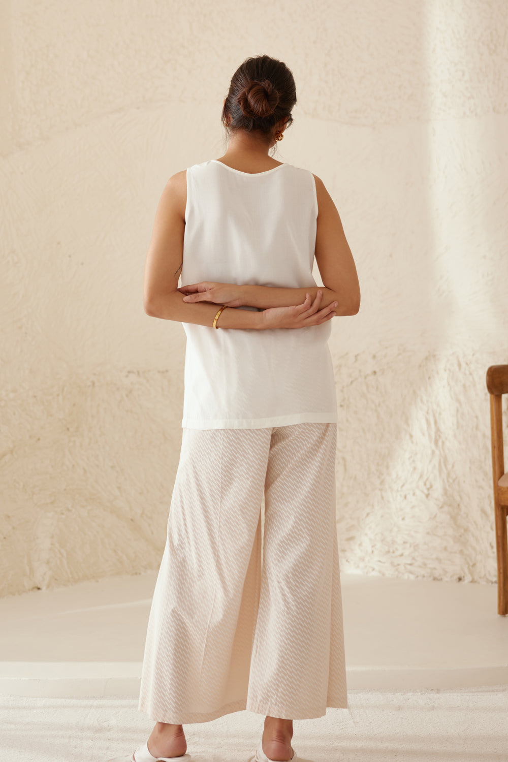 Shop Pristine White Printed Kimono Set | Cotton and Clay