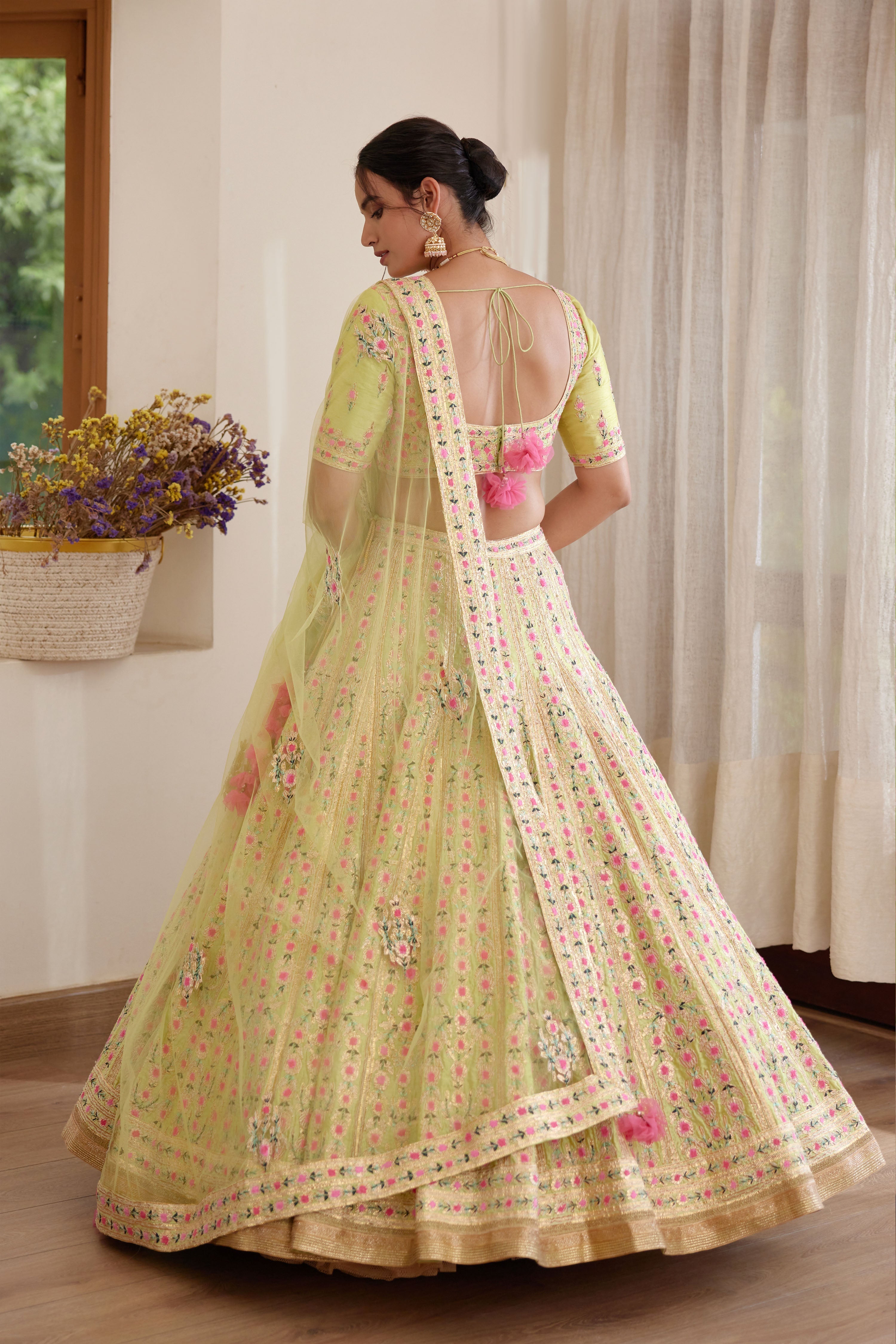 Light Green Lehenga Set.