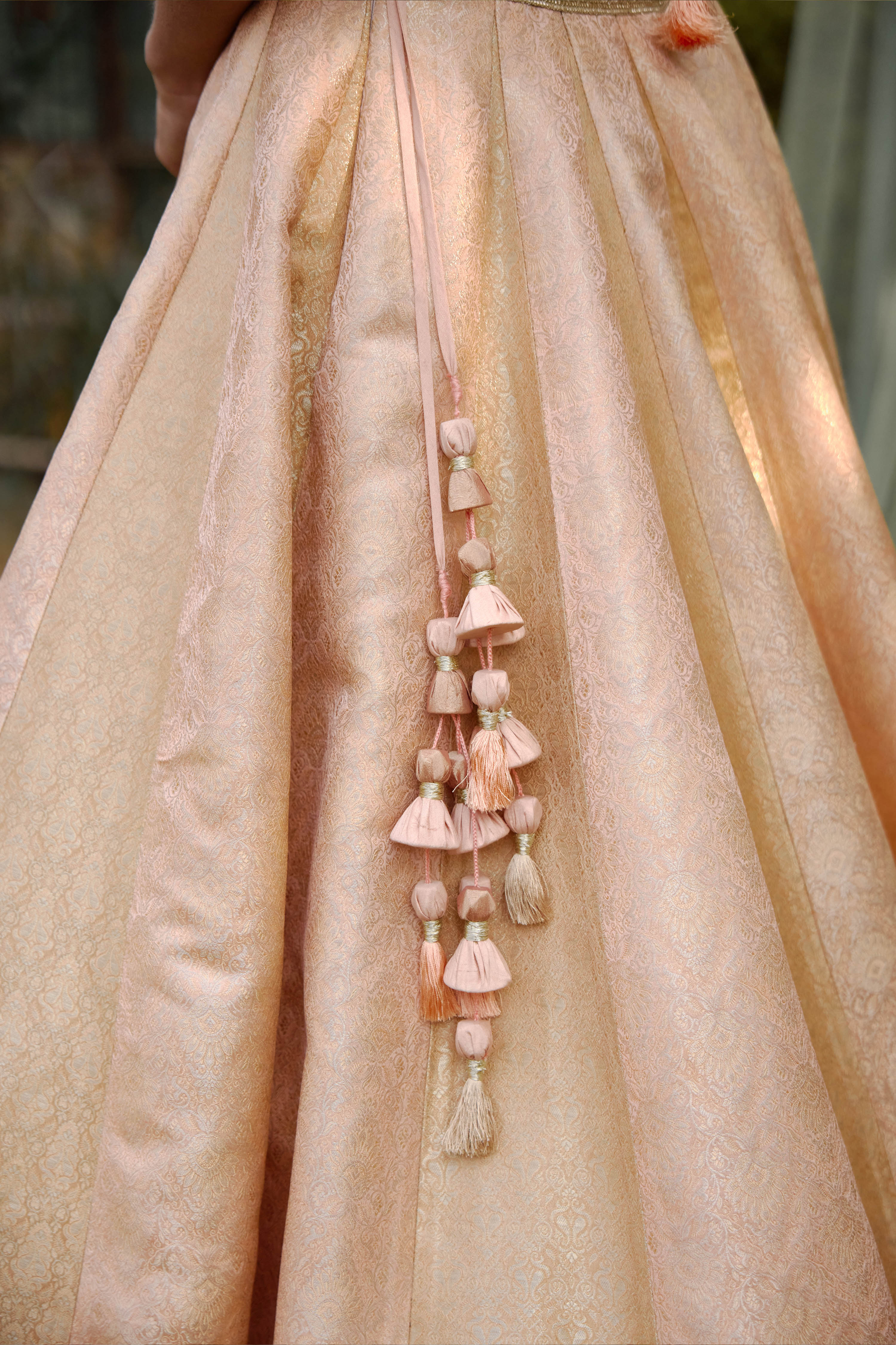 Old Rose Pink Lehenga Set.