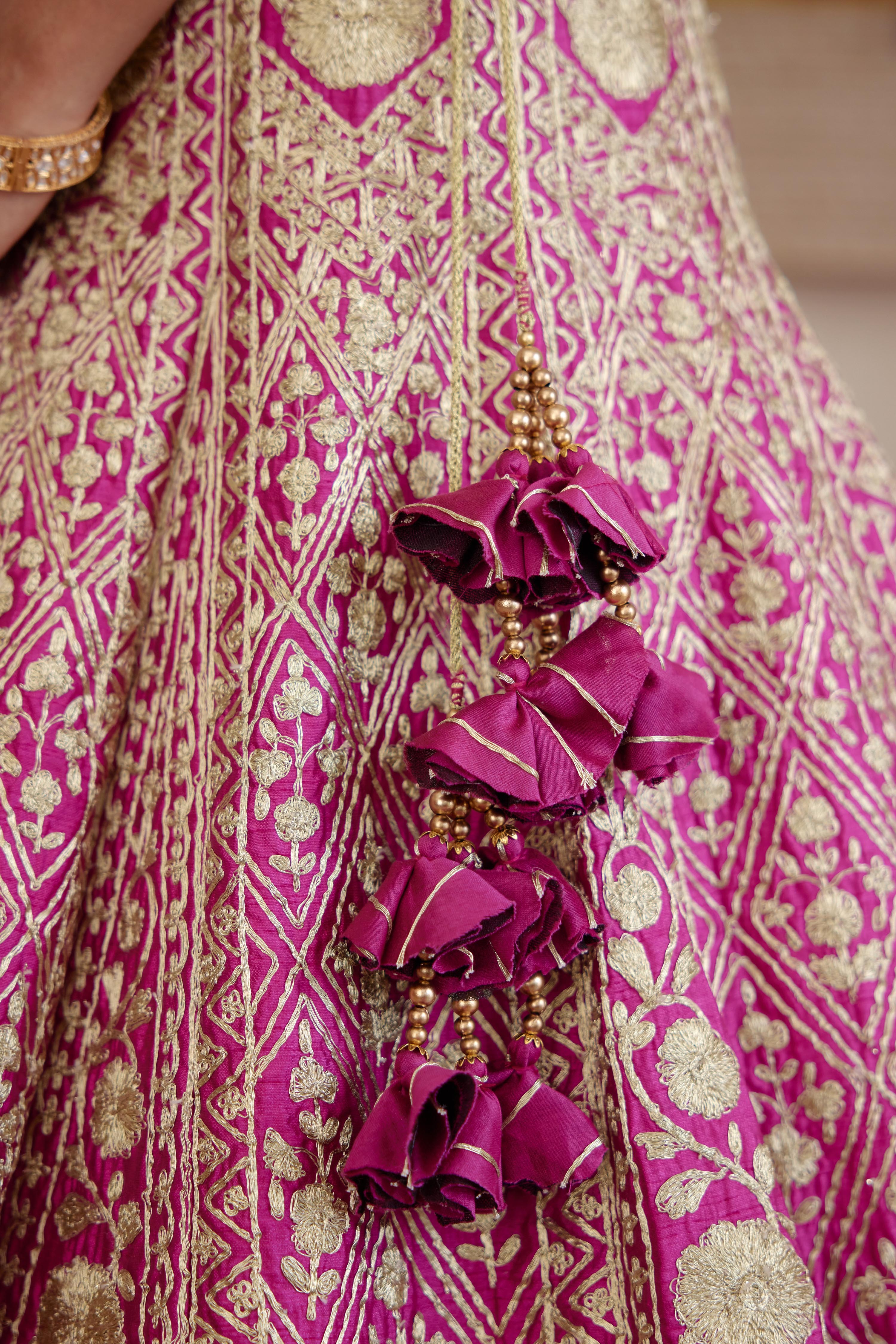 Plum Pink Lehenga Set.