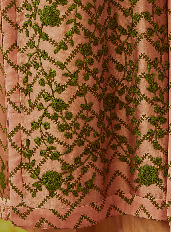 Brick Kurta Set/ close view