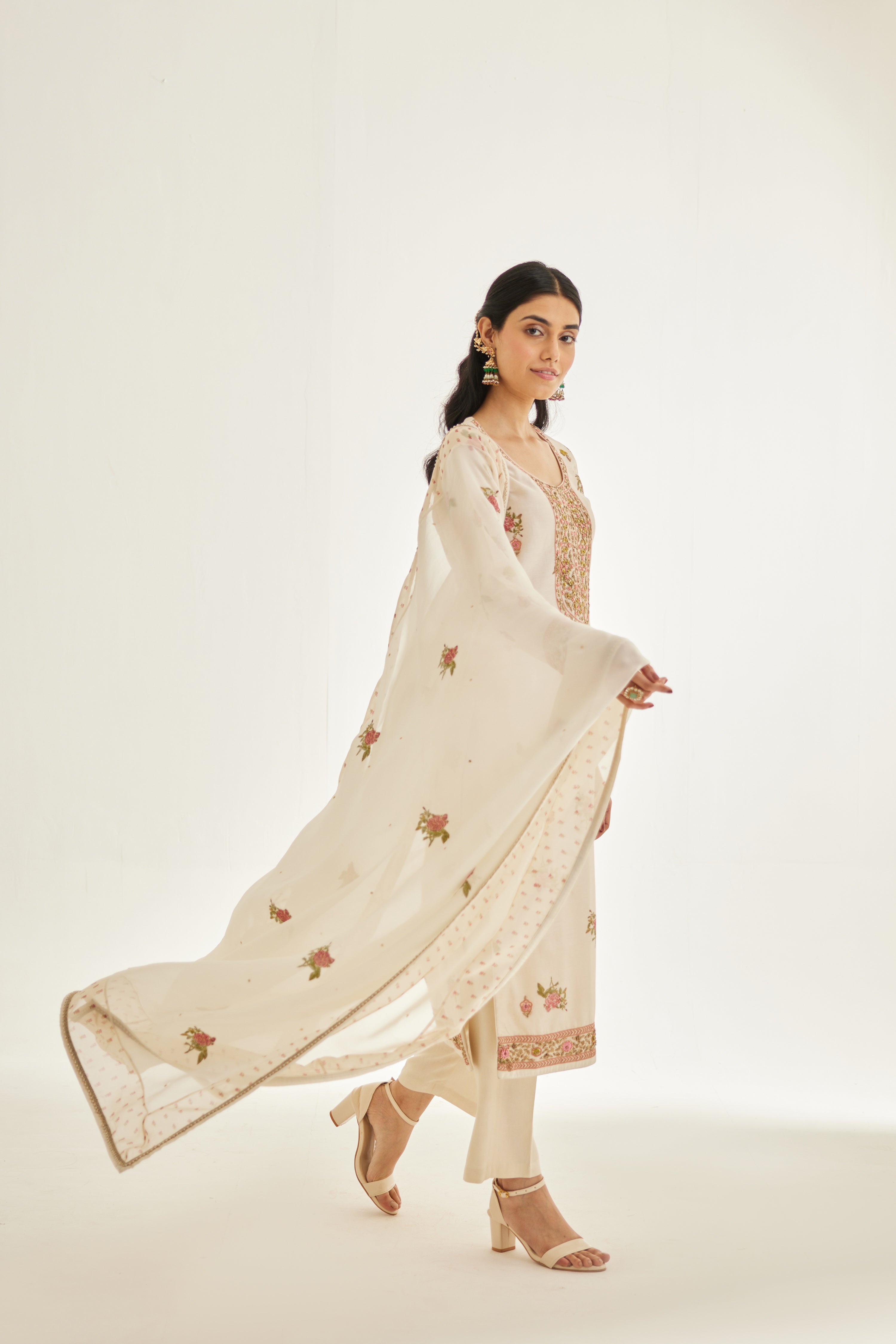 Papyrus White Kurta Set.