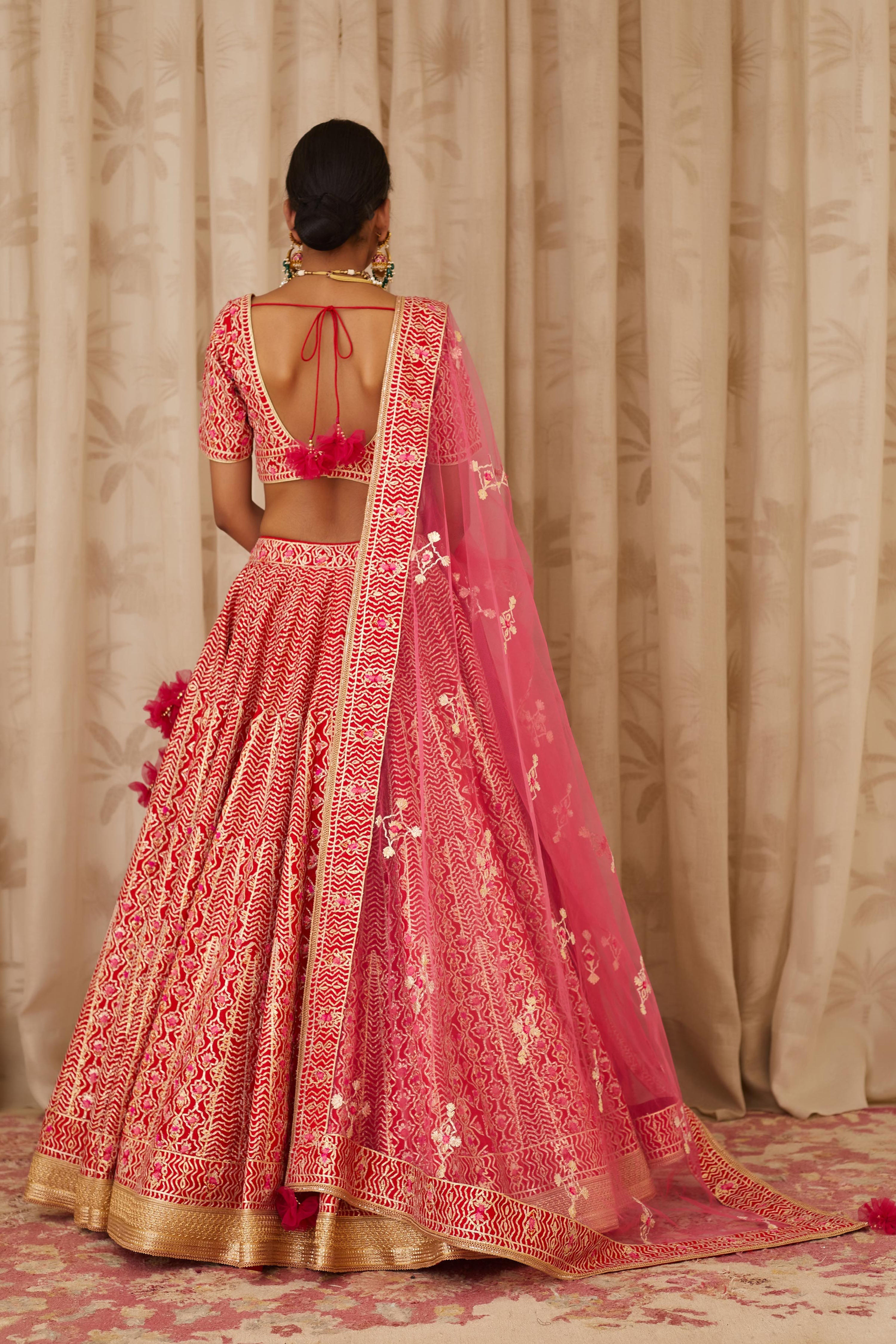 Red Lehenga Set.